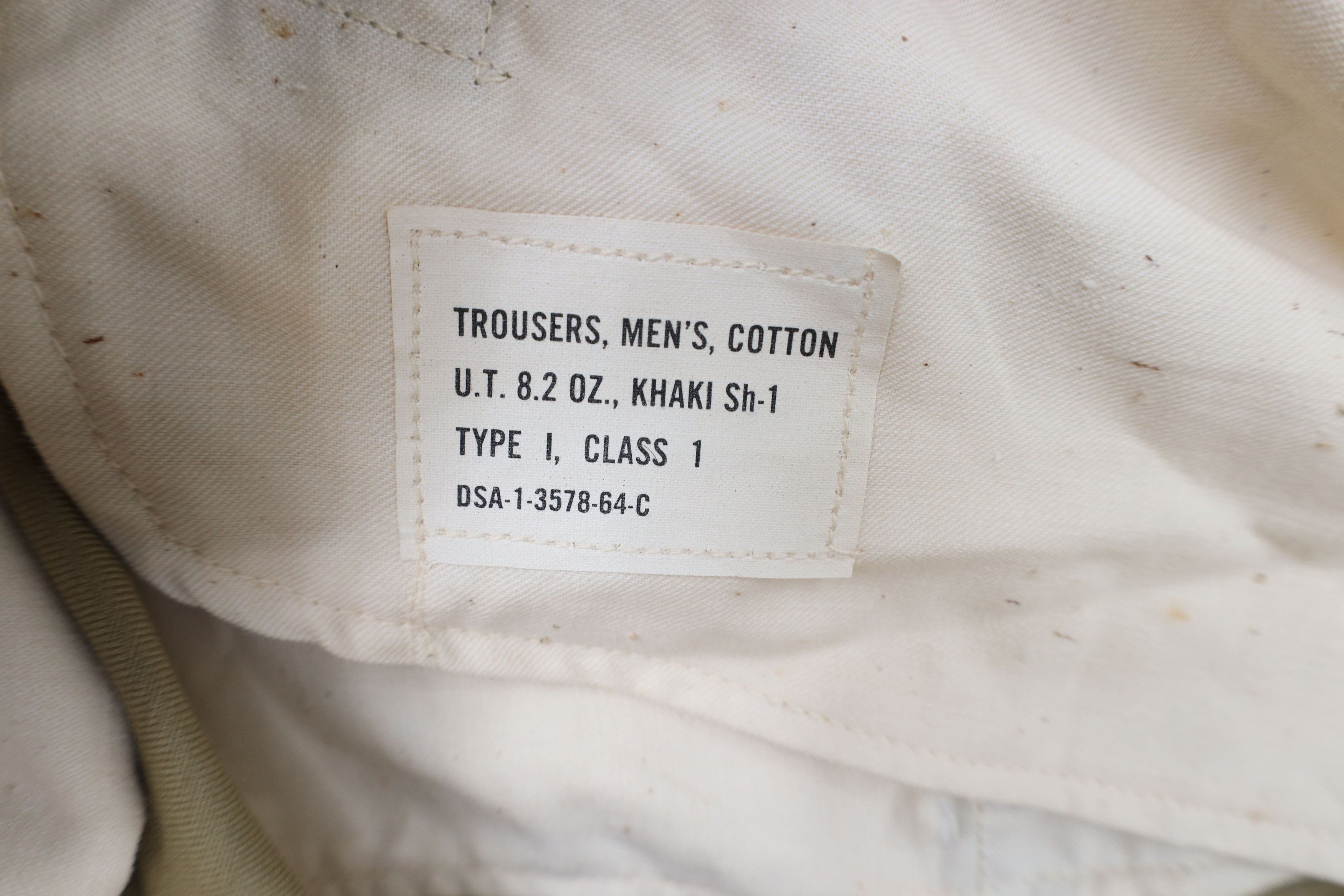 Vintage Vintage 60s Vietnam War Class 1 8.2oz Trousers Pants USA Size US 38 / EU 54 - 7 Thumbnail