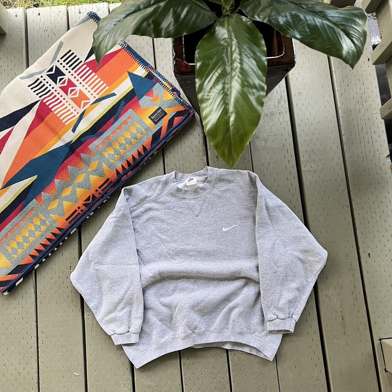 Nike × Vintage Vintage Nike Sweatshirt Crewneck 90s Pullover Mini Swoosh Size US S / EU 44-46 / 1 - 3 Thumbnail