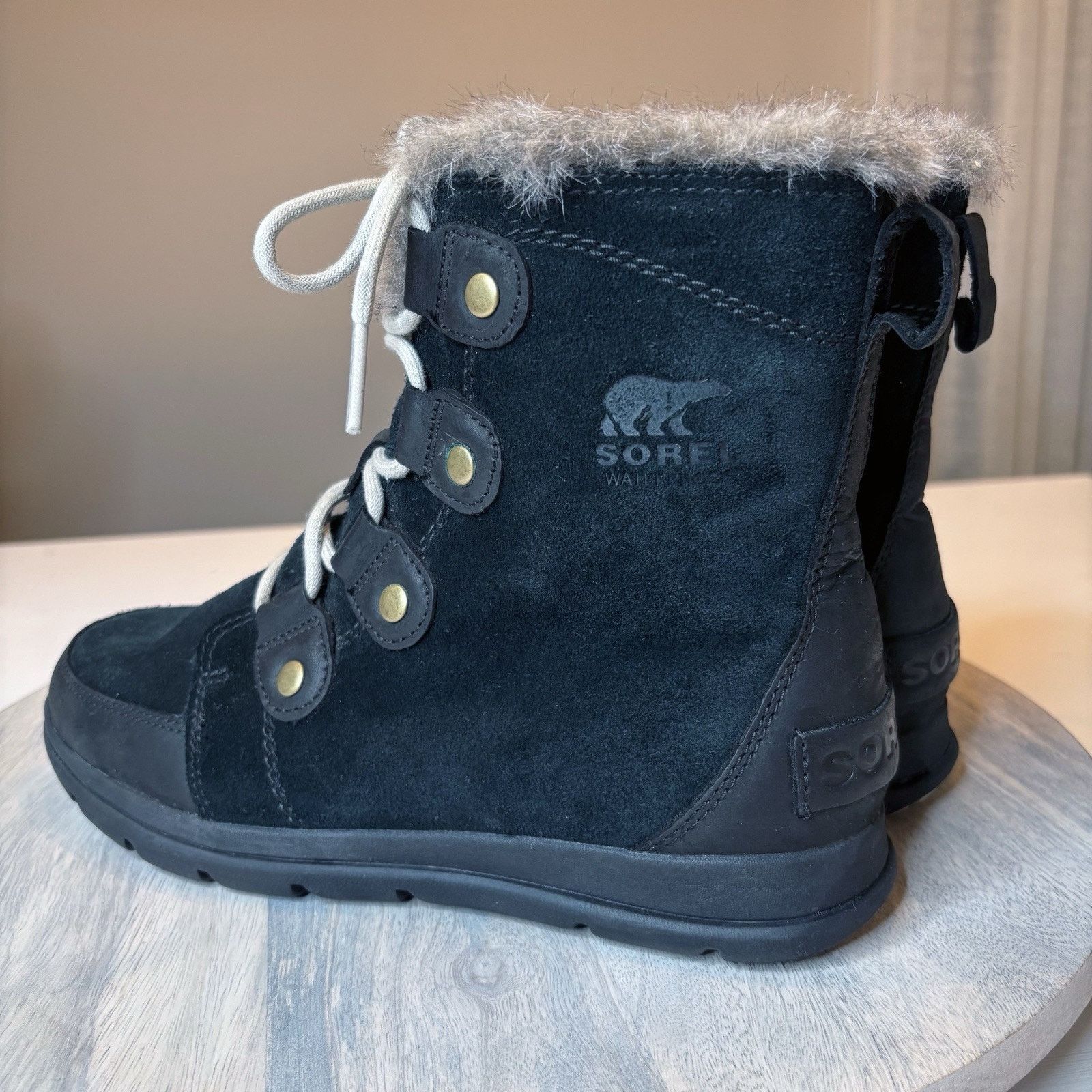 SOREL Sorel Explorer Next Joan Women's Black Suede Boots Size 8.5 Size US 8.5 / IT 38.5 - 5 Thumbnail