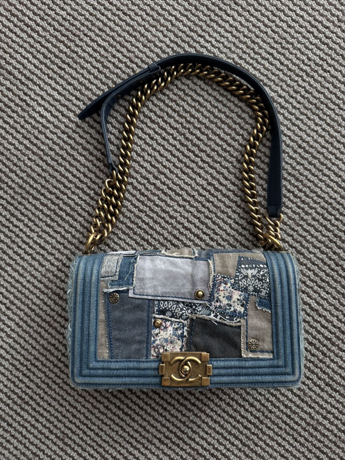 Chanel Chanel 2013 Paris Dallas denim patchwork Boy bag Size ONE SIZE - 1 Thumbnail