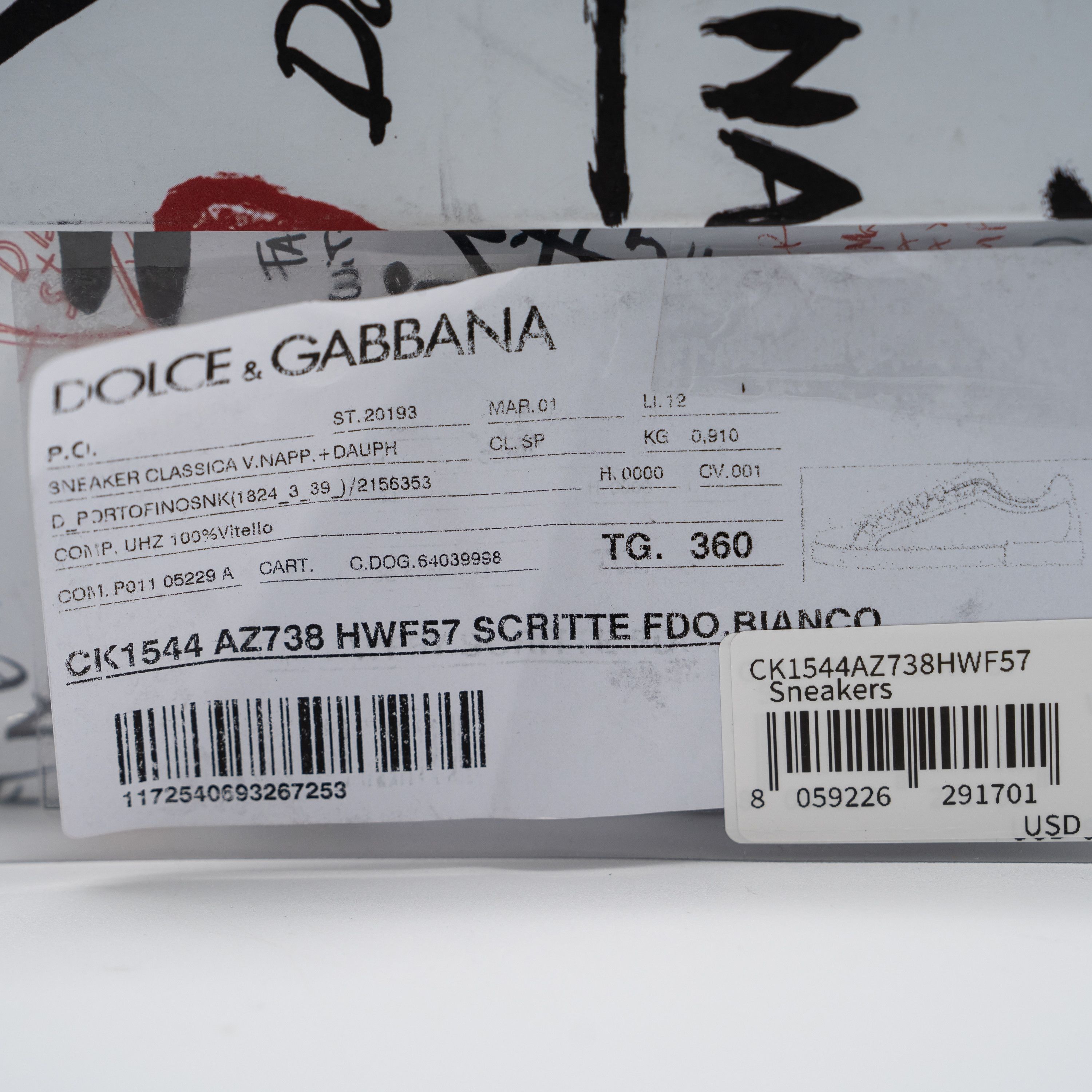 Dolce & Gabbana DOLCE & GABBANA White Portofino Floral Studded Sneakers Size US 6 / IT 36 - 15 Thumbnail