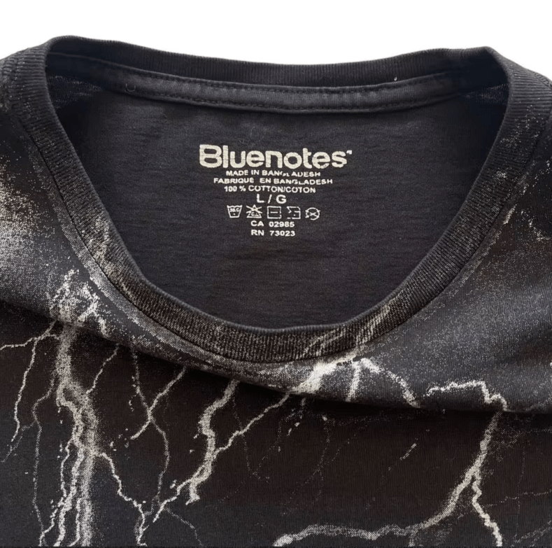 Japanese Brand 4 Y2K Lightning Graffiti Distressed Vintage T Shirt Size US M / EU 48-50 / 2 - 8 Thumbnail