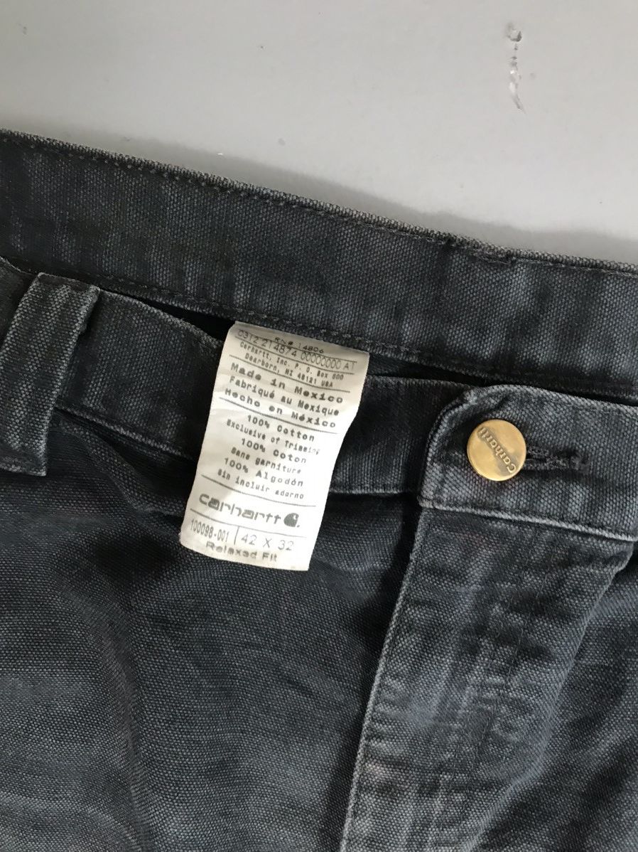Carhartt × Vintage Faded Vintage Carhartt 100098 001 double knee denim Size US 42 / EU 58 - 7 Thumbnail