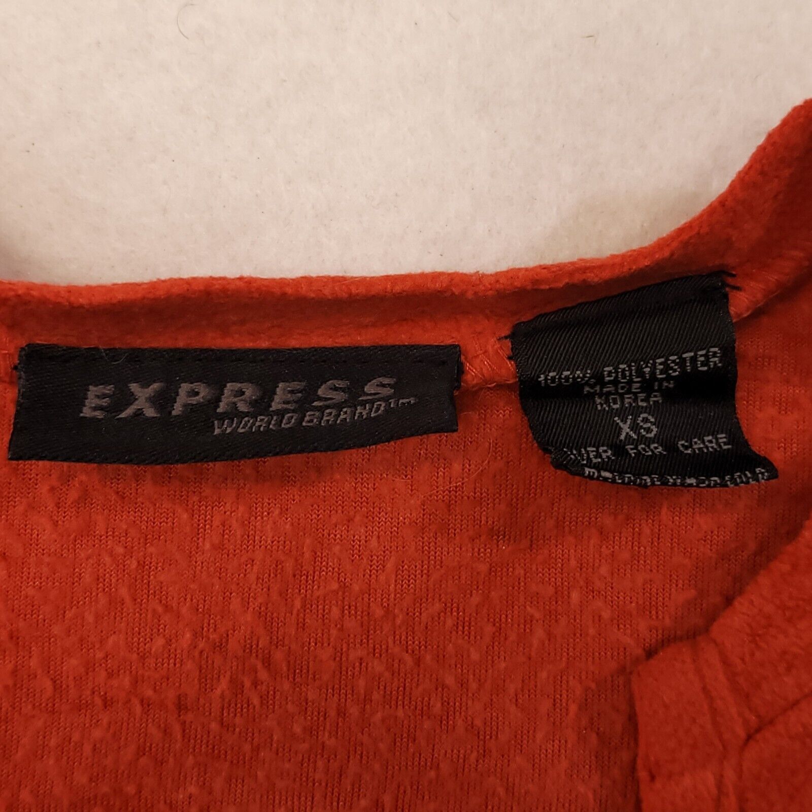 Express Express Casual Pullover T Shirt Womens Size Extra Small Red Size XS / US 0-2 / IT 36-38 - 3 Thumbnail