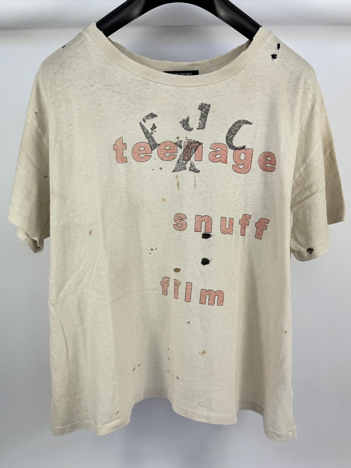 Enfants Riches Deprimes TEENAGE STUFF ARMY WHITE T-SHIRT Size US M / EU 48-50 / 2 - 3 Thumbnail