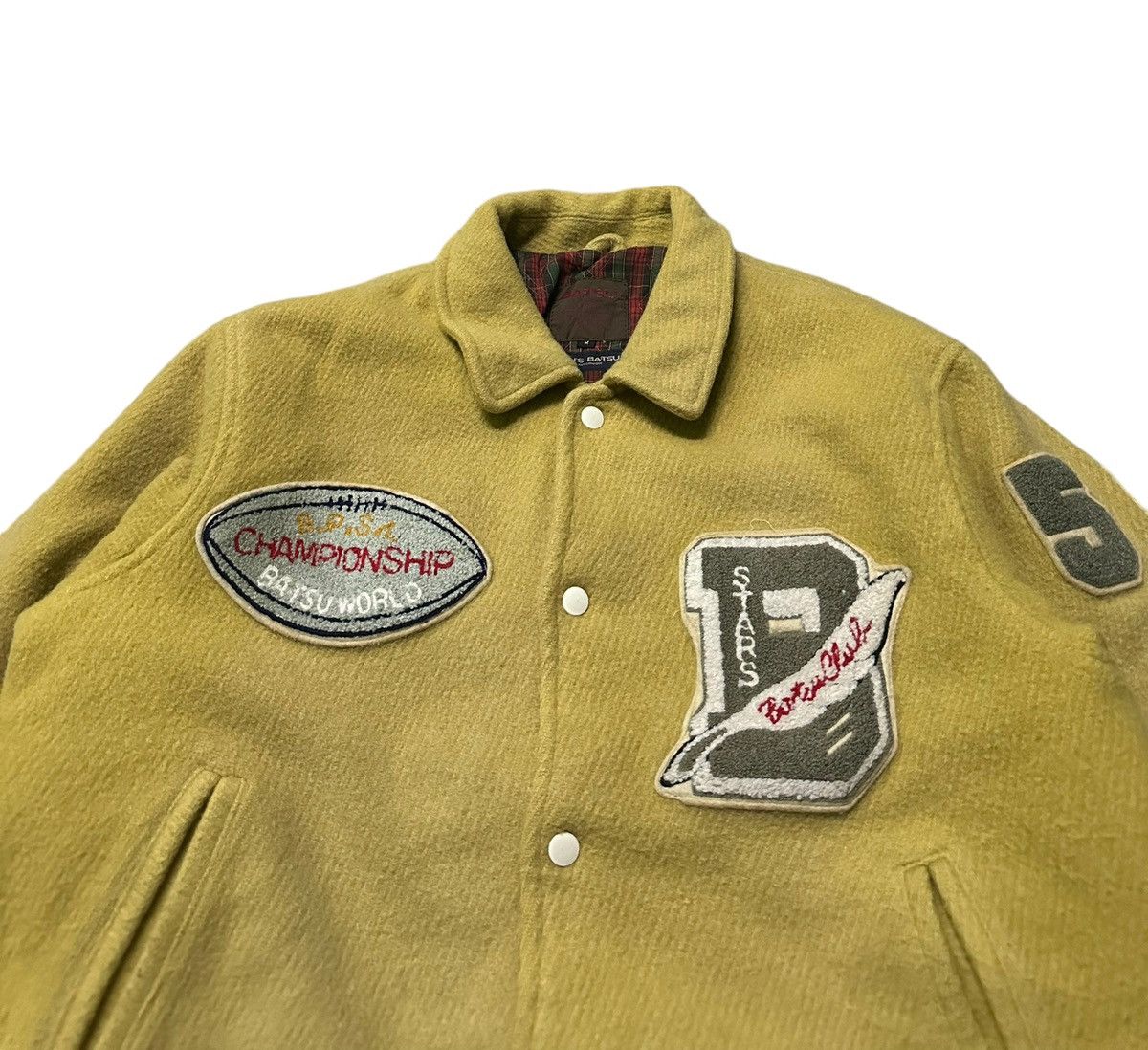 Vintage Men’s Bat-su championship football wool varsity jacket Size US M / EU 48-50 / 2 - 6 Thumbnail