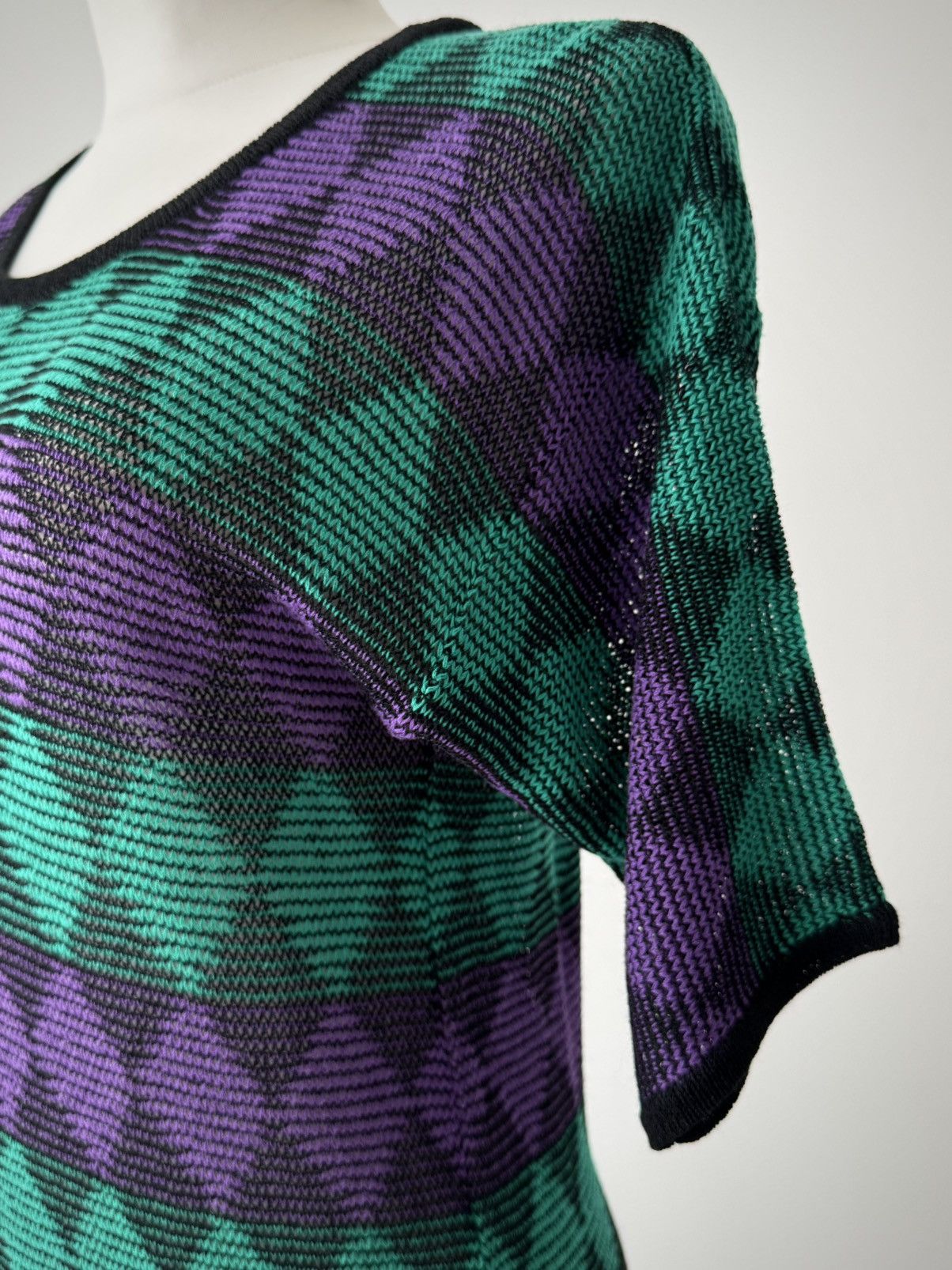 Issey Miyake Vintage 1970s Issey Miyake 'All Style Co.' Knit Maxi Dress Size M / US 6-8 / IT 42-44 - 4 Thumbnail
