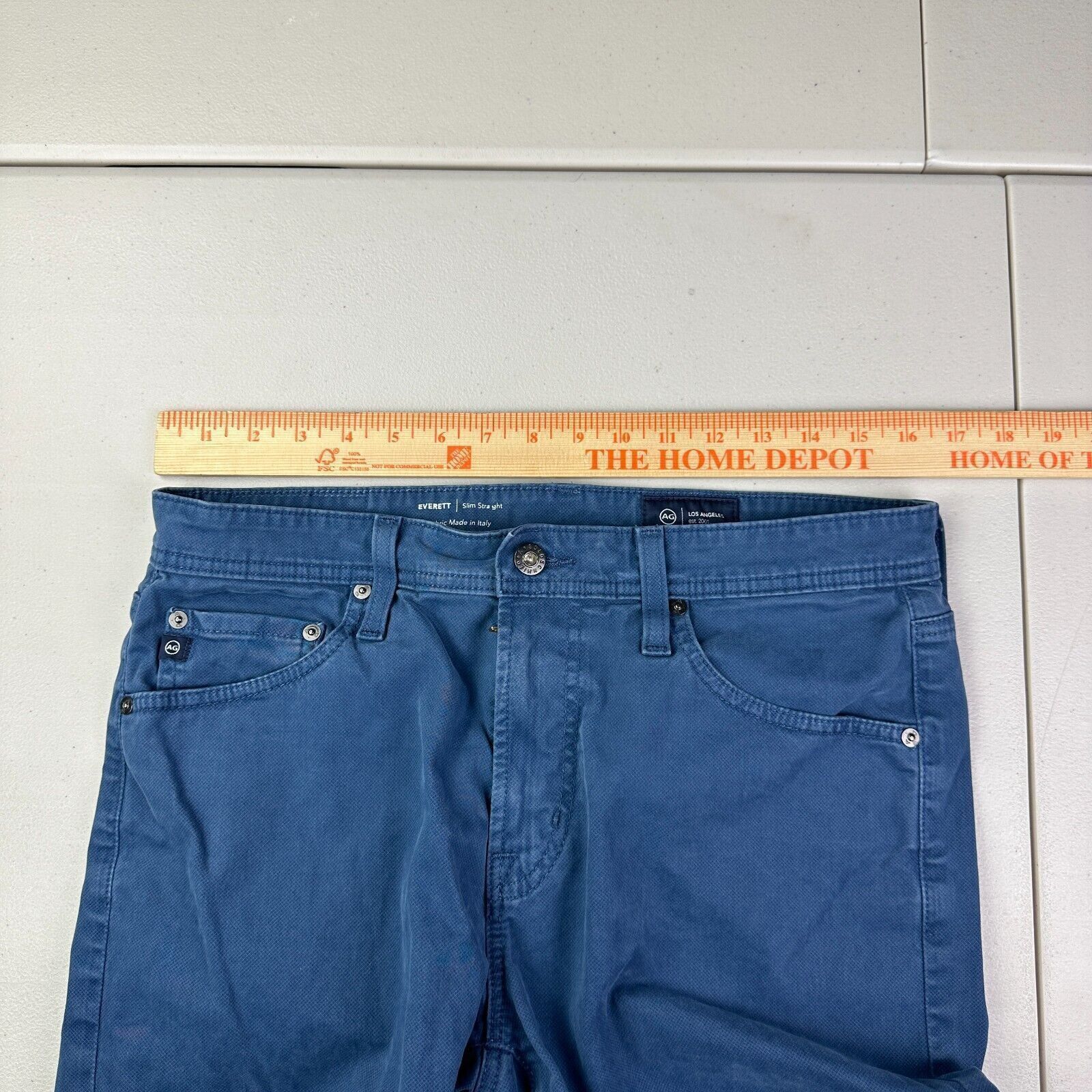 AG Adriano Goldschmied Adriano Goldschmied The Everett Slim Houndstooth Pants 32x30 Size US 32 / EU 48 - 9 Thumbnail
