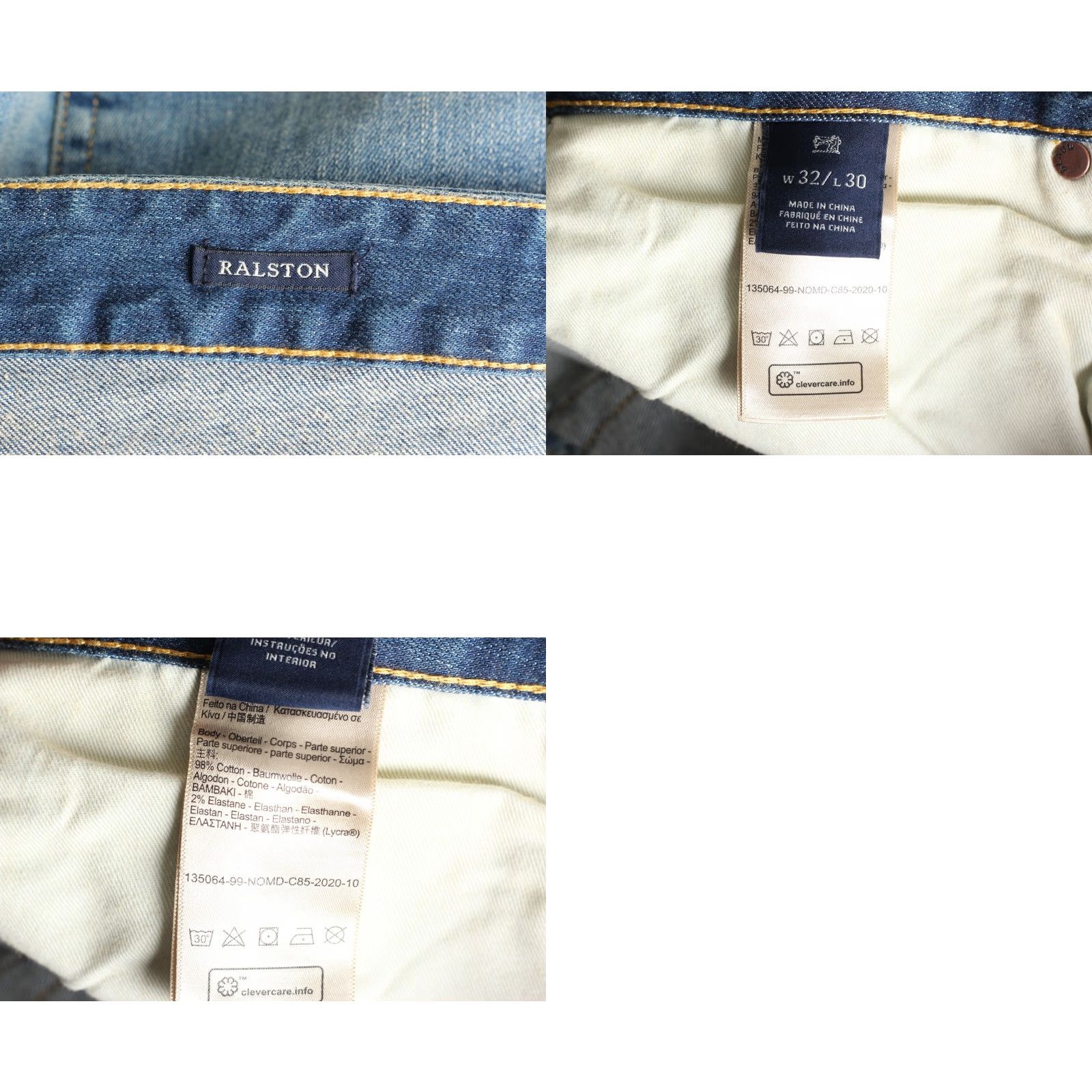 Scotch & Soda SCOTCH & SODA RALSTON Jeans Men Slim Tapered Stretch W32 L30 5-Pocket Blue DZ7547 Size US 32 / EU 48 - 8 Thumbnail