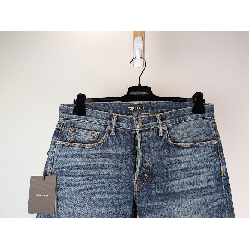 Tom Ford o1rshd1 Straight-Fit Denim Jeans in Navy Size US 34 / EU 50 - 3 Thumbnail