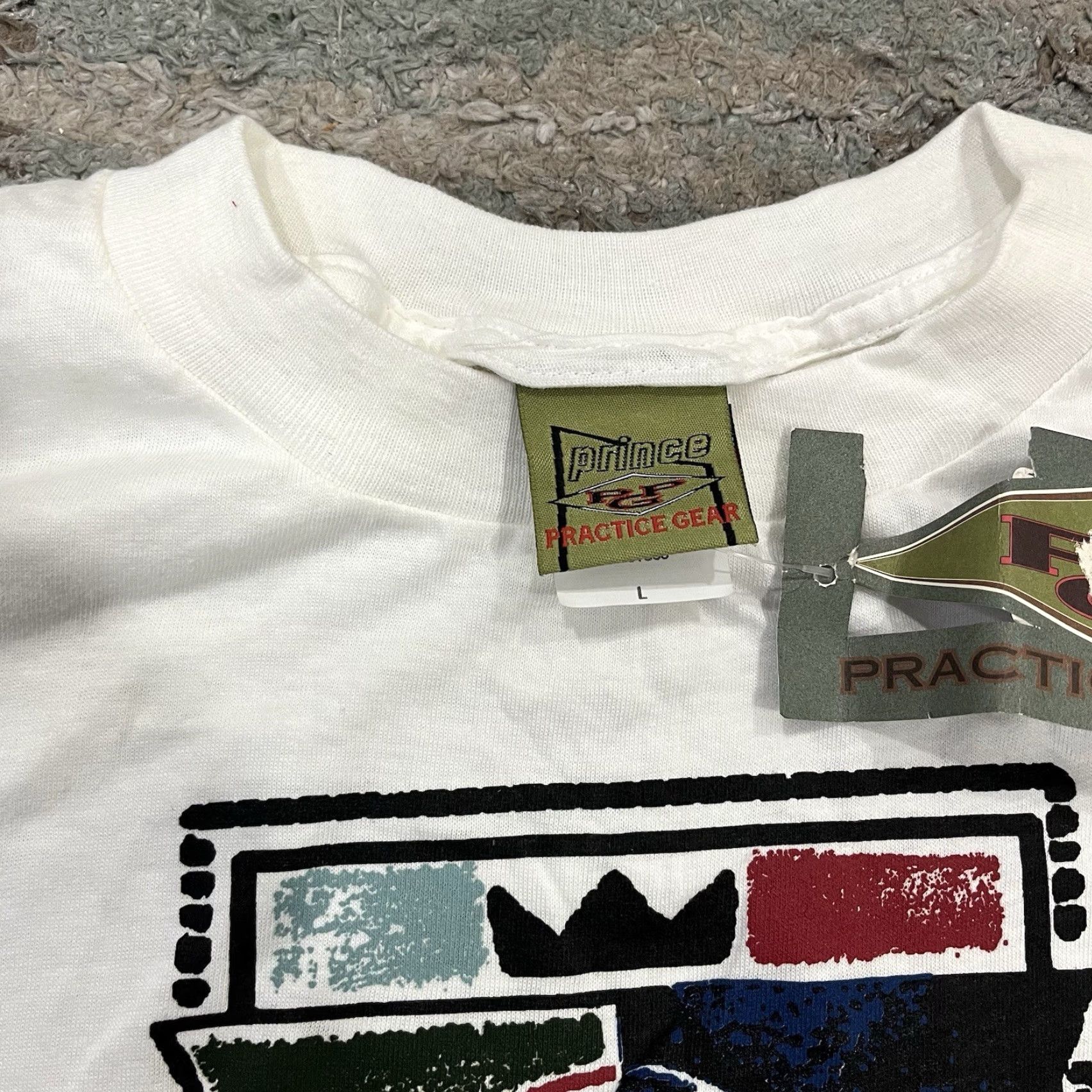 Prince VINTAGE Prince Baseball Practice Gear T Shirt Large - Single Stitch New With Tags Size US L / EU 52-54 / 3 - 4 Thumbnail