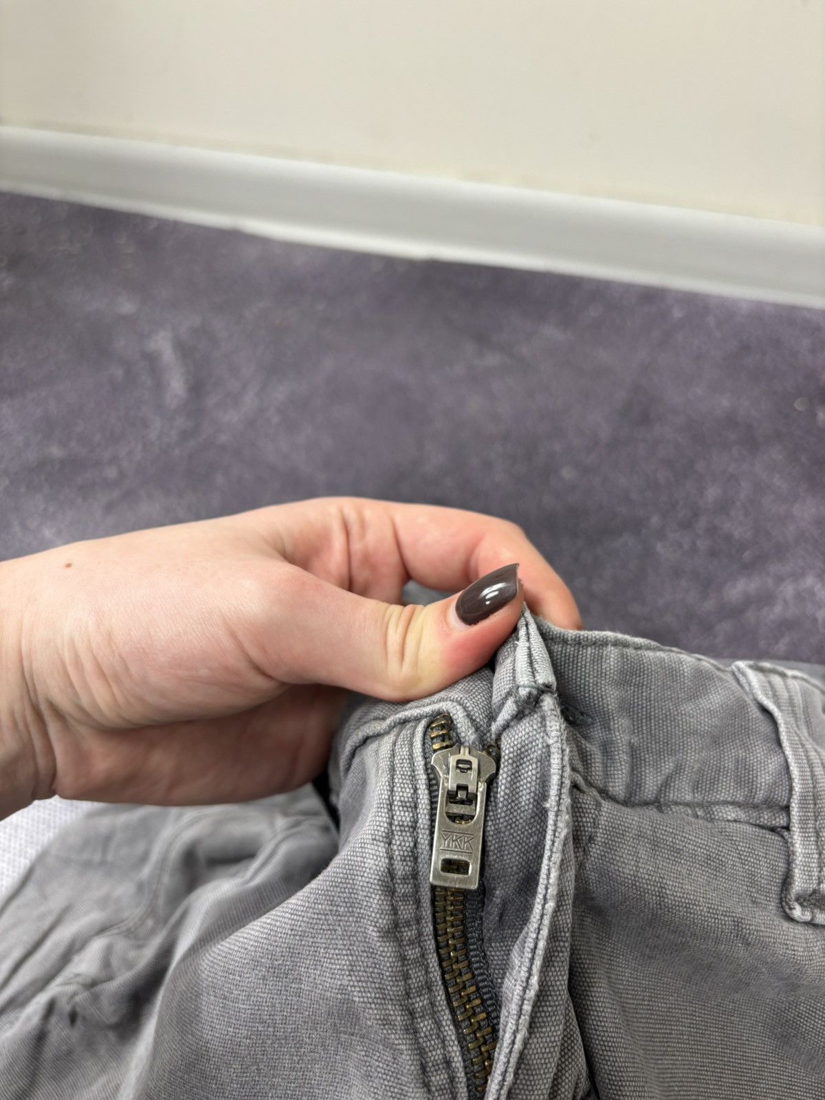 Carhartt Vintage Carhartt USA Gray Distressed Y2K Hype Work Pants Size US 32 / EU 48 - 13 Thumbnail