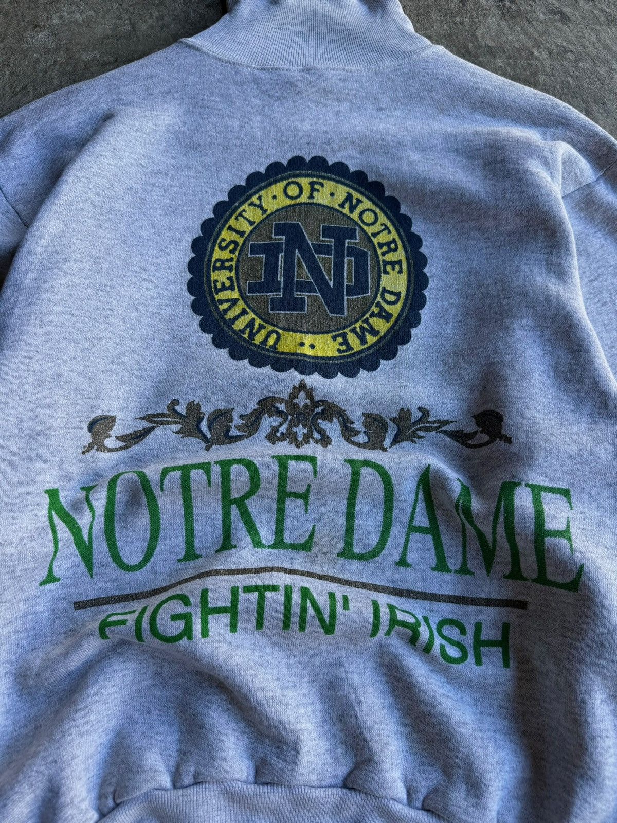 Other × Vintage Crazy vintage notre dame Y2K streetwear casual sweater Size US L / EU 52-54 / 3 - 2 Thumbnail