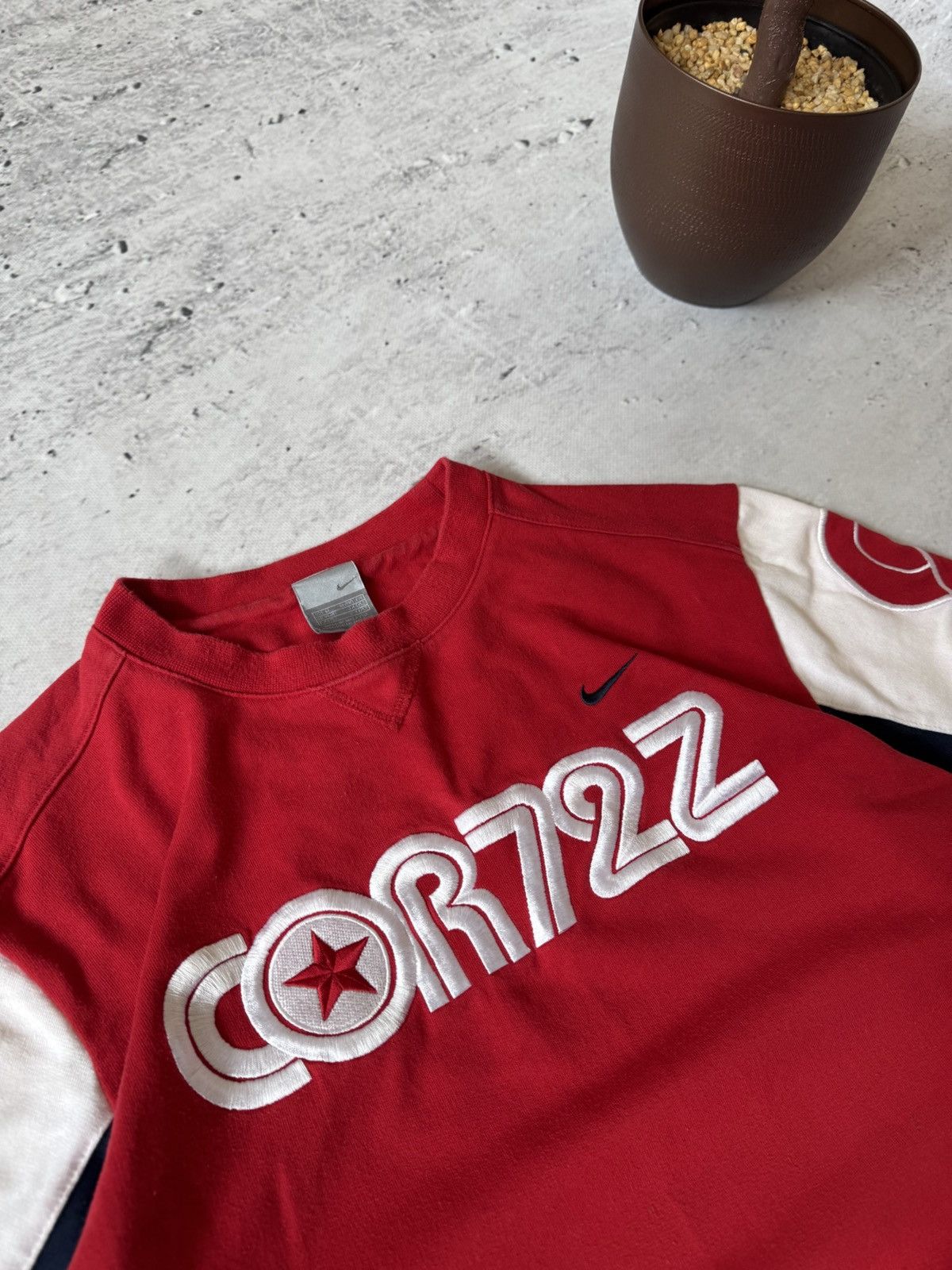 Nike × Vintage NIKE CORTEZ VINTAGE CENTER LOGO OVERSIZ BAGGY FIT SWEATSHIRT Size US M / EU 48-50 / 2 - 4 Thumbnail