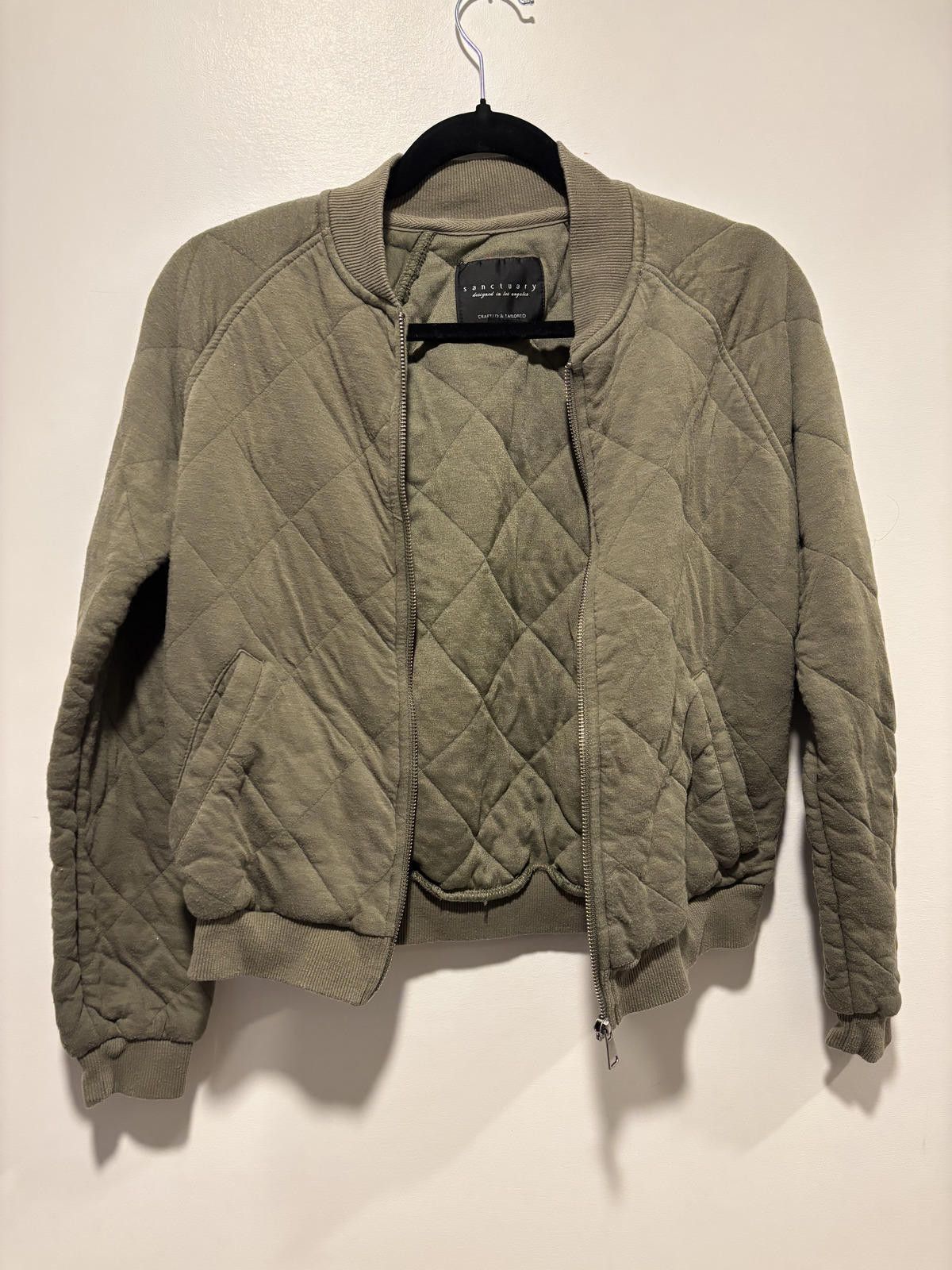 Sanctuary Sanctuary Women's Quilted Bomber Jacket XS Size XS / US 0-2 / IT 36-38 - 4 Thumbnail