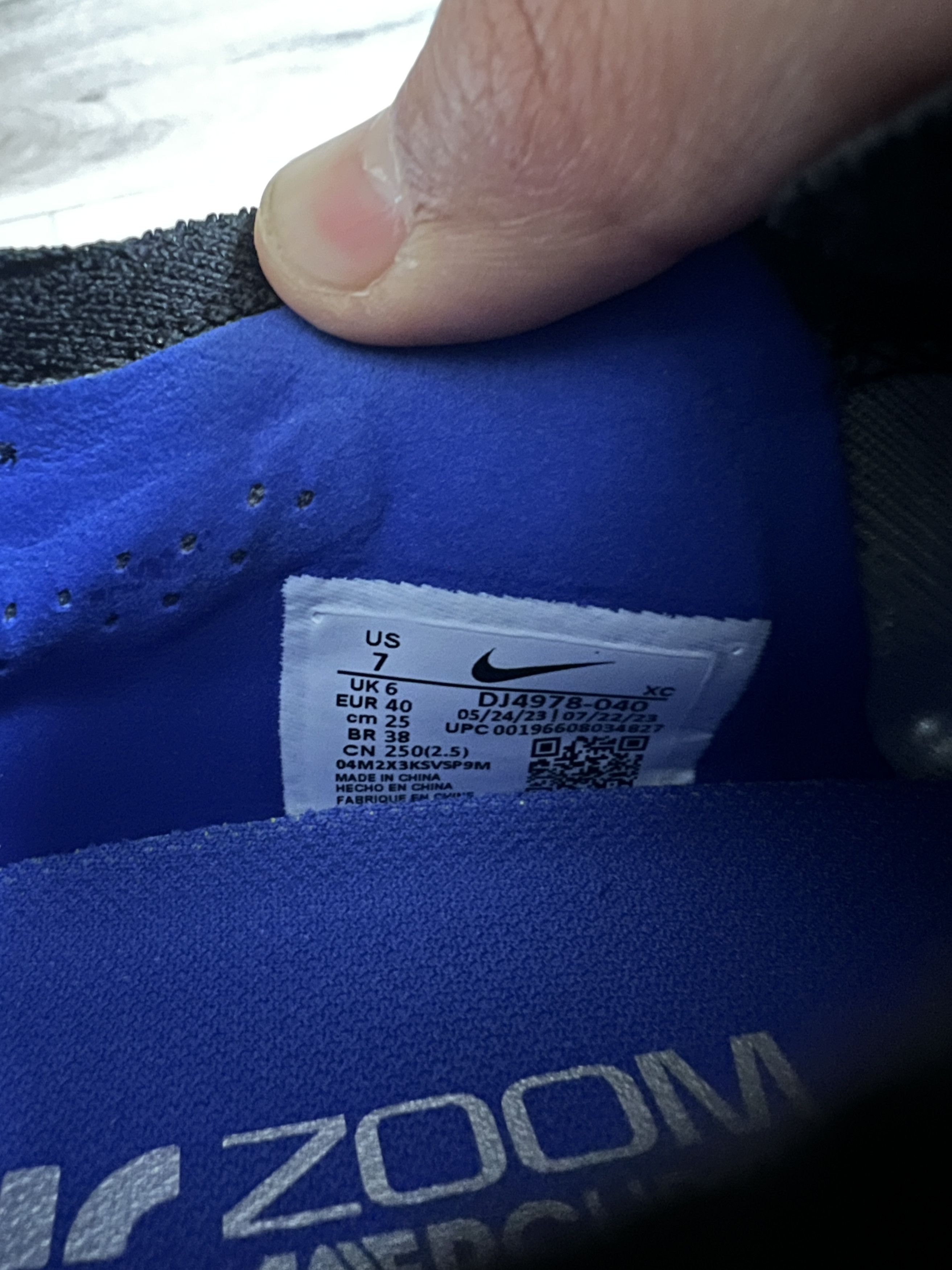 Nike Nike Zoom Vapor 15 Elite FG Hyper Royal DJ4978 040 Size US 7 / EU 40 - 7 Thumbnail