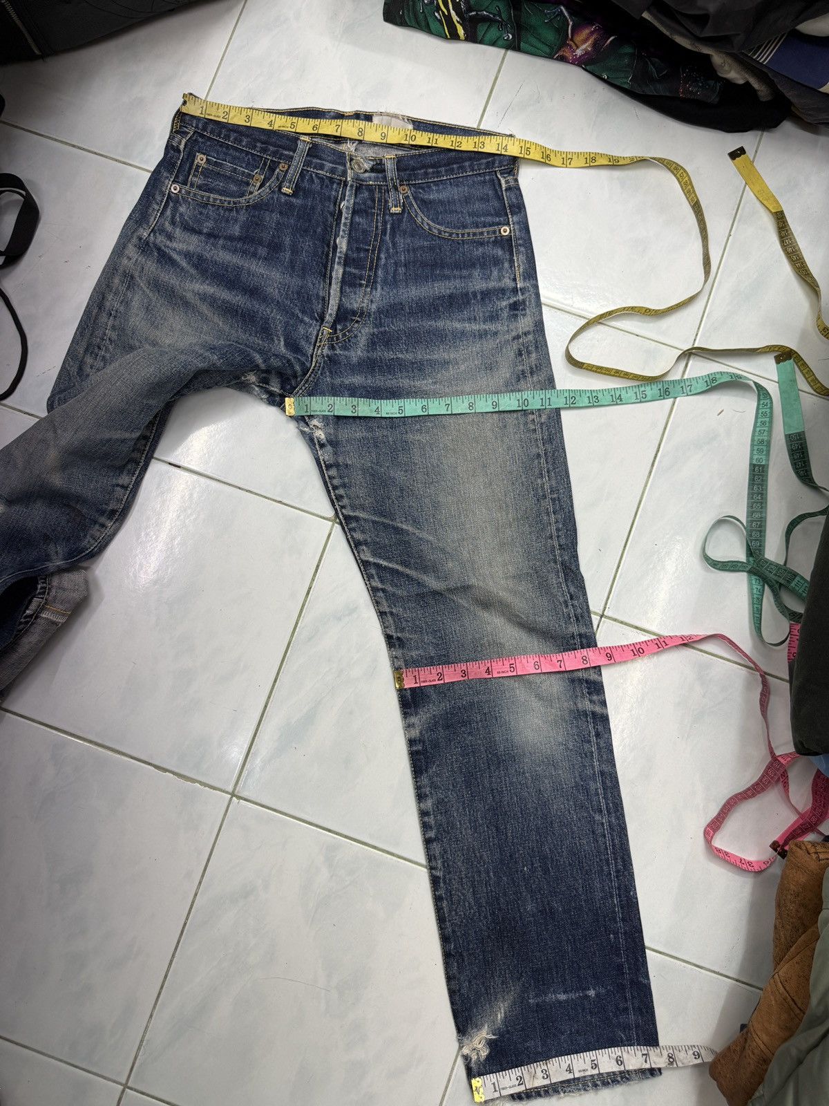 Vintage 🔥🔥🔥ARCHIVE VTG JAPAN SELVEDGE DENIM Size US 29 - 18 Thumbnail