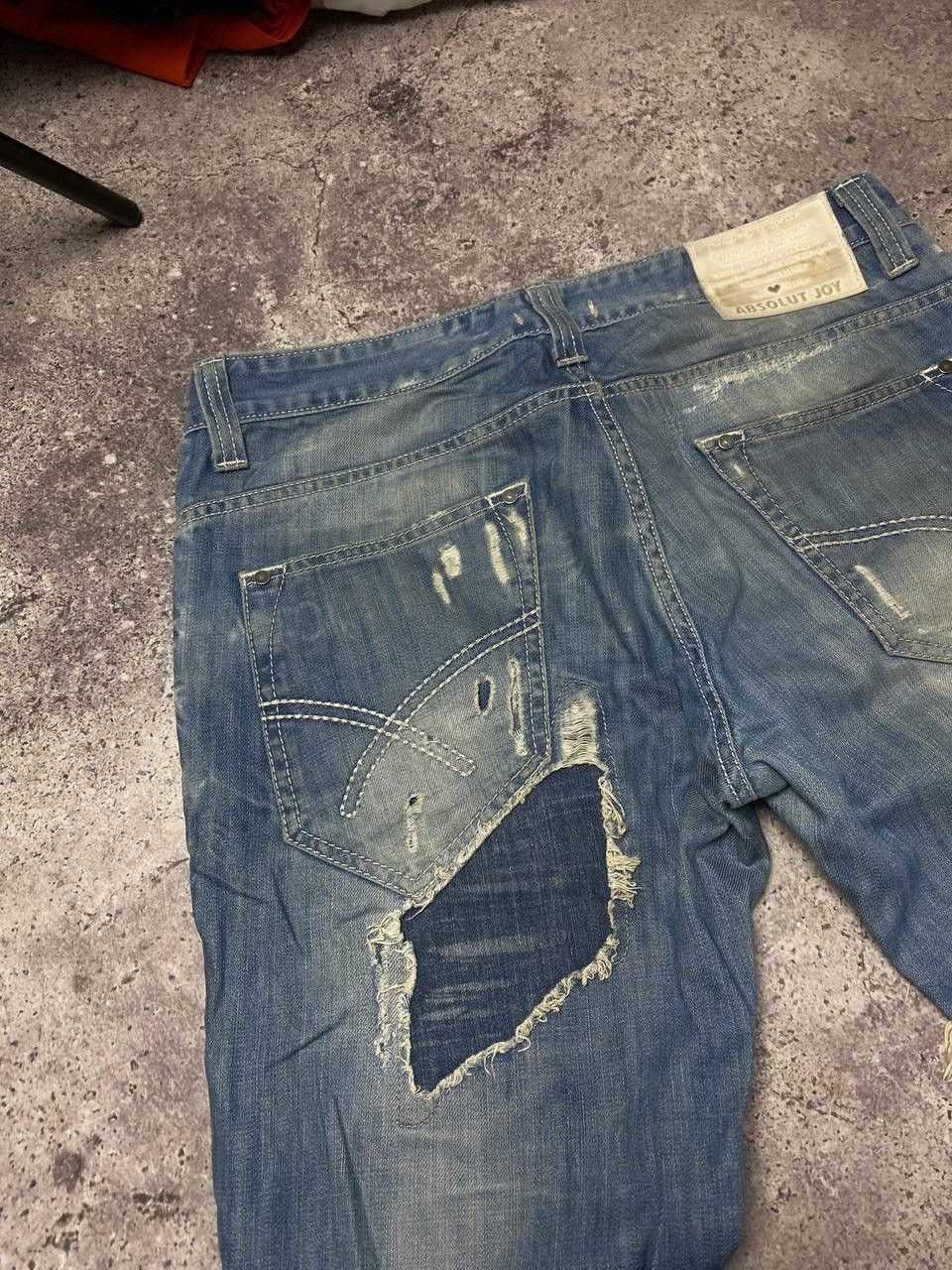 Absolut Joy × Vintage Absolut Joy Einstein Denim Jeans Junya Watanabe Style Pants Size US 34 / EU 50 - 14 Thumbnail