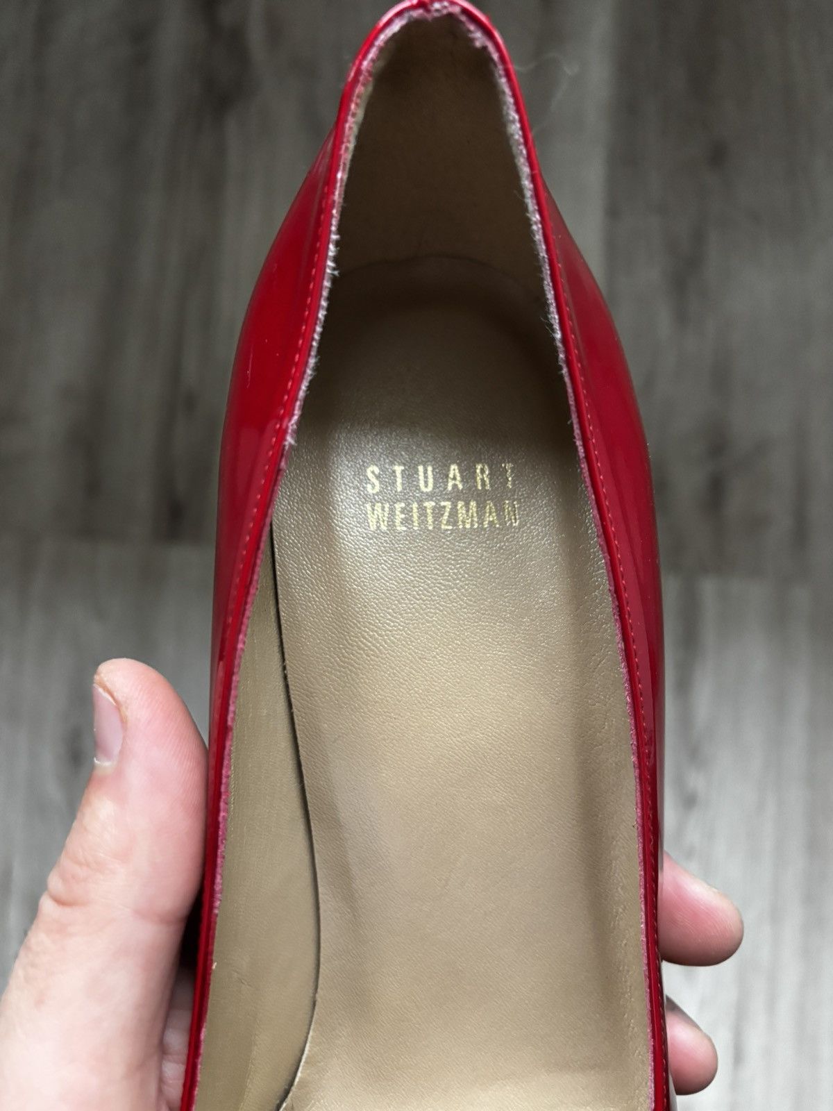 Stuart Weitzman Stuart Weitzman Red Patent Leather Platform Heels Minor Flaw Size US 9 / IT 39 - 16 Thumbnail