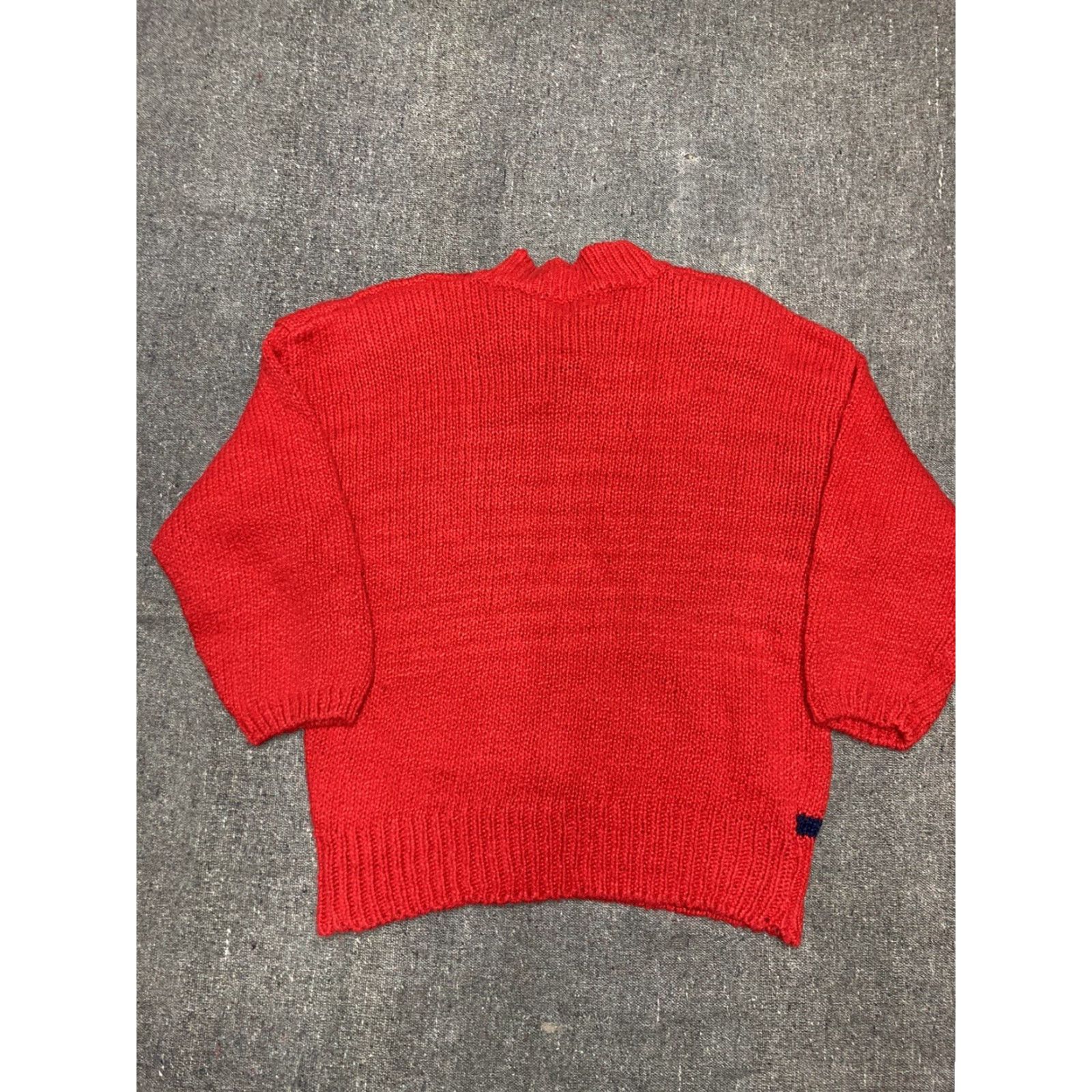 Vintage VINTAGE ramie cotton knit sweater chunky thick Aztec geometric design womens Lg Size L / US 10 / IT 46 - 8 Thumbnail
