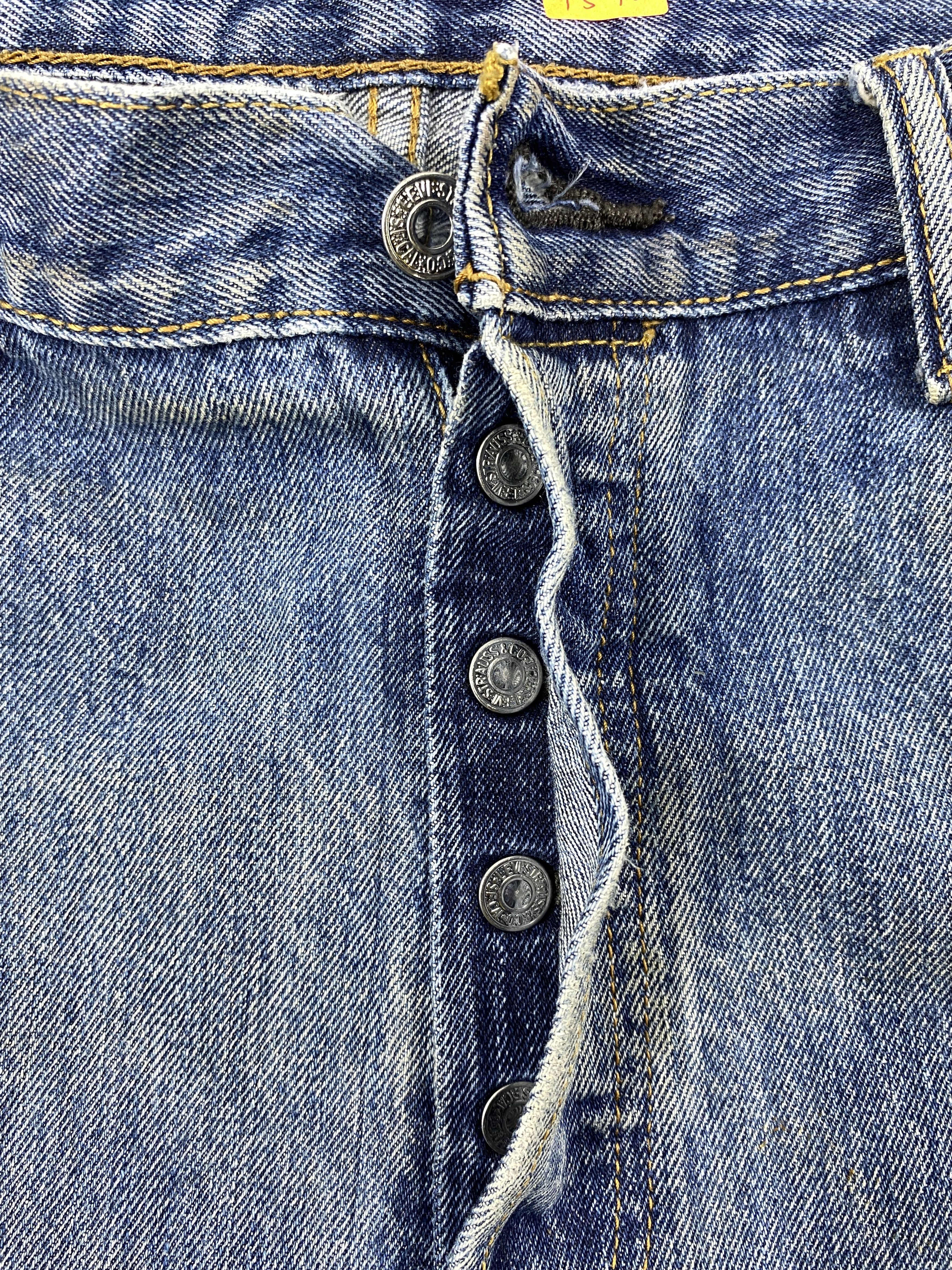 Levi's Dirty Blue Vintage Levi's 501 Jeans 37x34.5 Denim -JN1570 Size US 37 - 6 Thumbnail