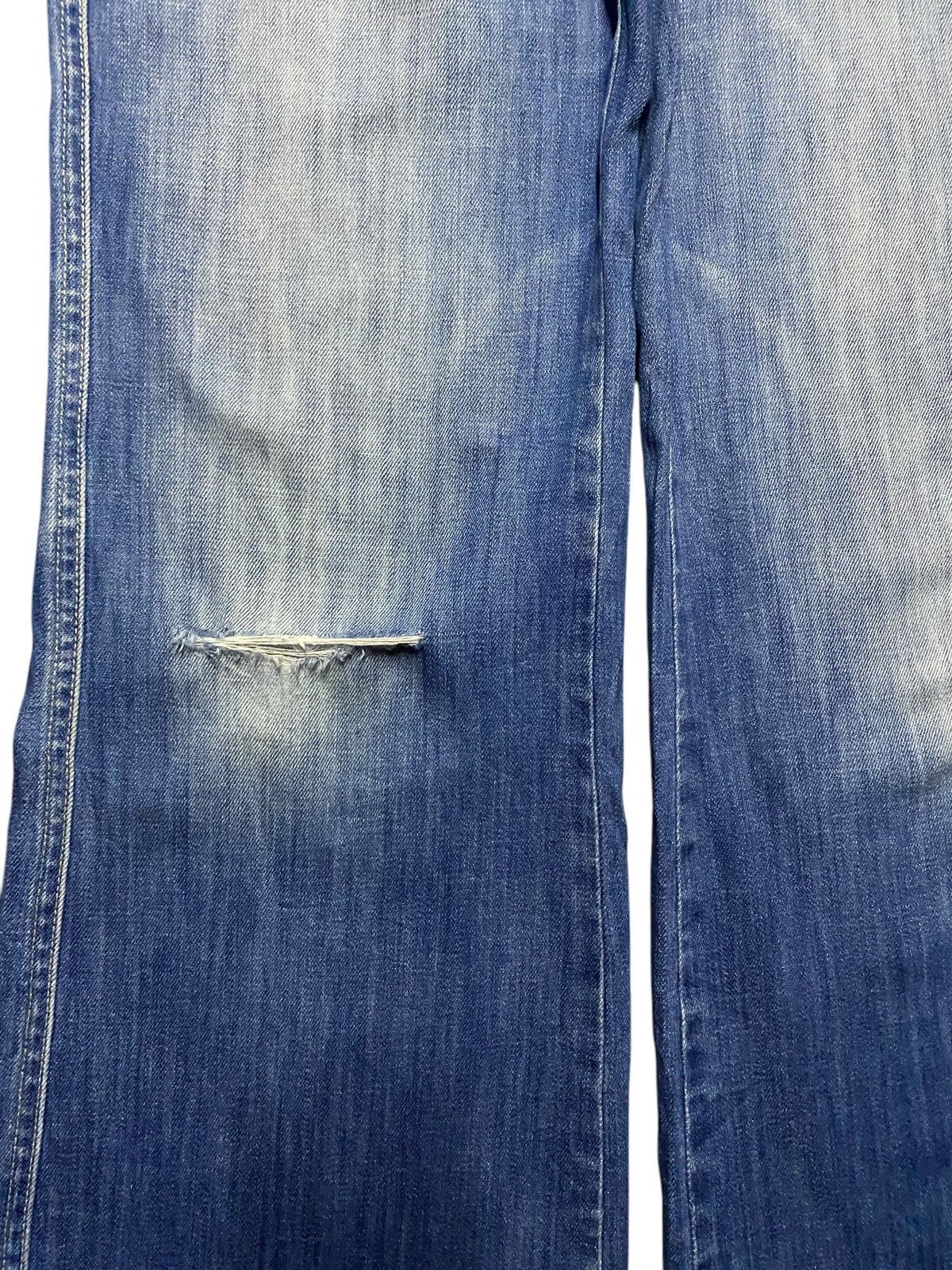 Japanese Brand Vintage Notify Blue Wash Distressed Baggy Jeans Size US 30 / EU 46 - 7 Thumbnail