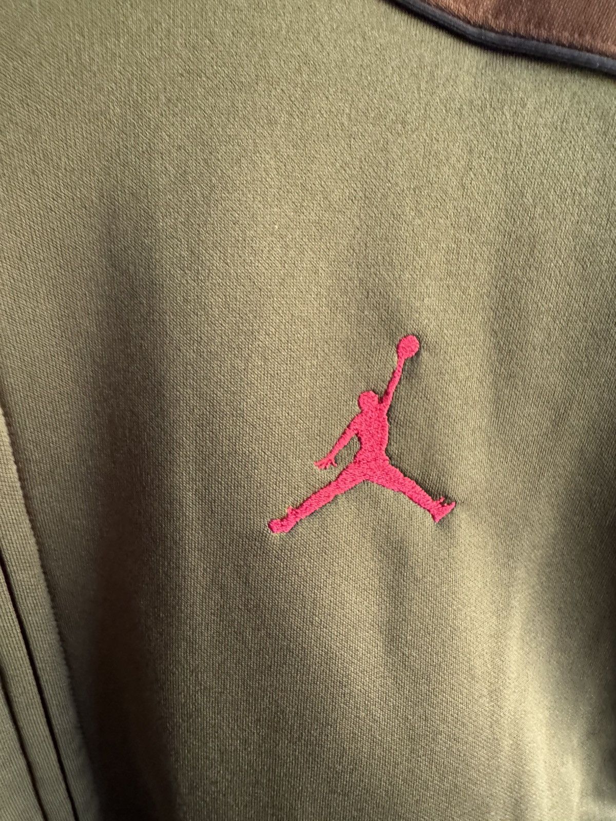 Jordan Brand × Supreme Supreme Jordan Tricot Track Jacket Olive Size US M / EU 48-50 / 2 - 6 Thumbnail