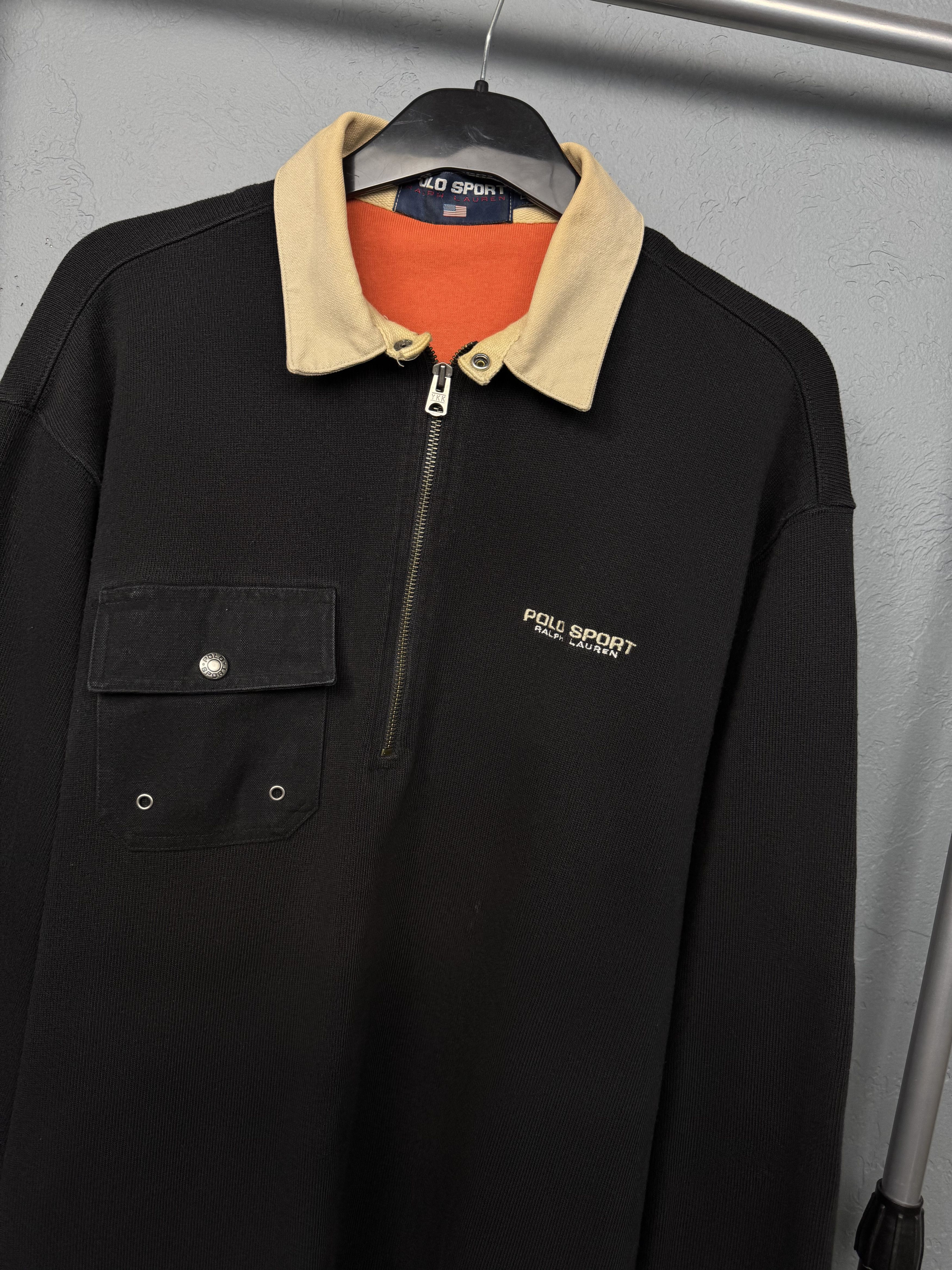 Polo Ralph Lauren Polo Sport Ralph Lauren 90s Vintage Mens 1\4 Zip Sweatshirt Size US L / EU 52-54 / 3 - 4 Thumbnail
