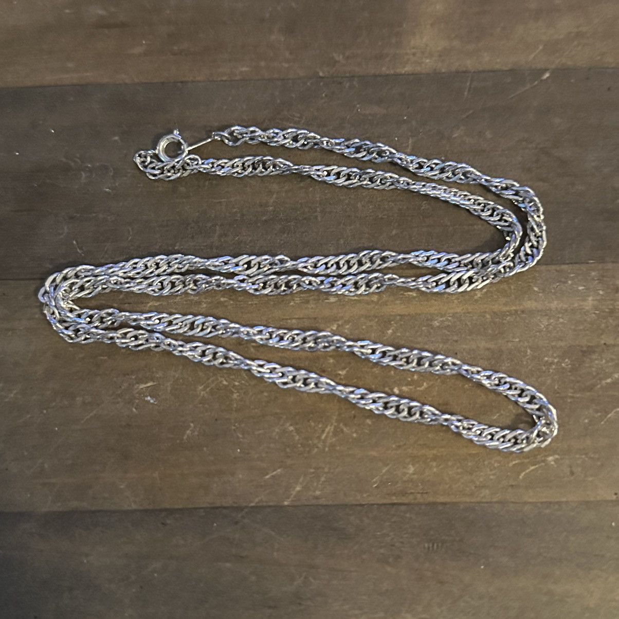 Vintage Vintage silver twisted chain necklace Size ONE SIZE - 2 Thumbnail