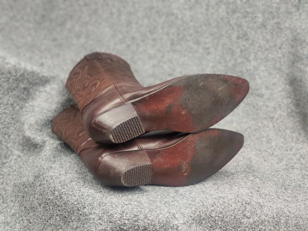 Sancho Boots Vintage 90's Joe Sanchez Leather Logo Western Cowboy Boots Size US 8 / EU 41 - 14 Thumbnail