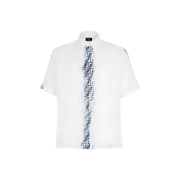 Fendi Fendi SS24 Logo Gradient Short Sleeve Shirt -2507 Size US M / EU 48-50 / 2 - 1 Thumbnail