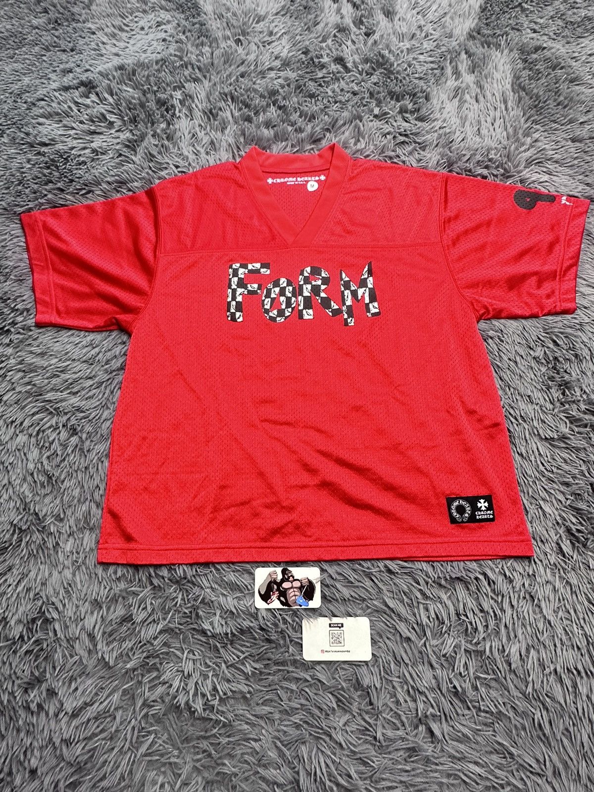 Chrome Hearts Chrome Hearts Matty Boy Form Jersey Red Size US M / EU 48-50 / 2 - 2 Thumbnail