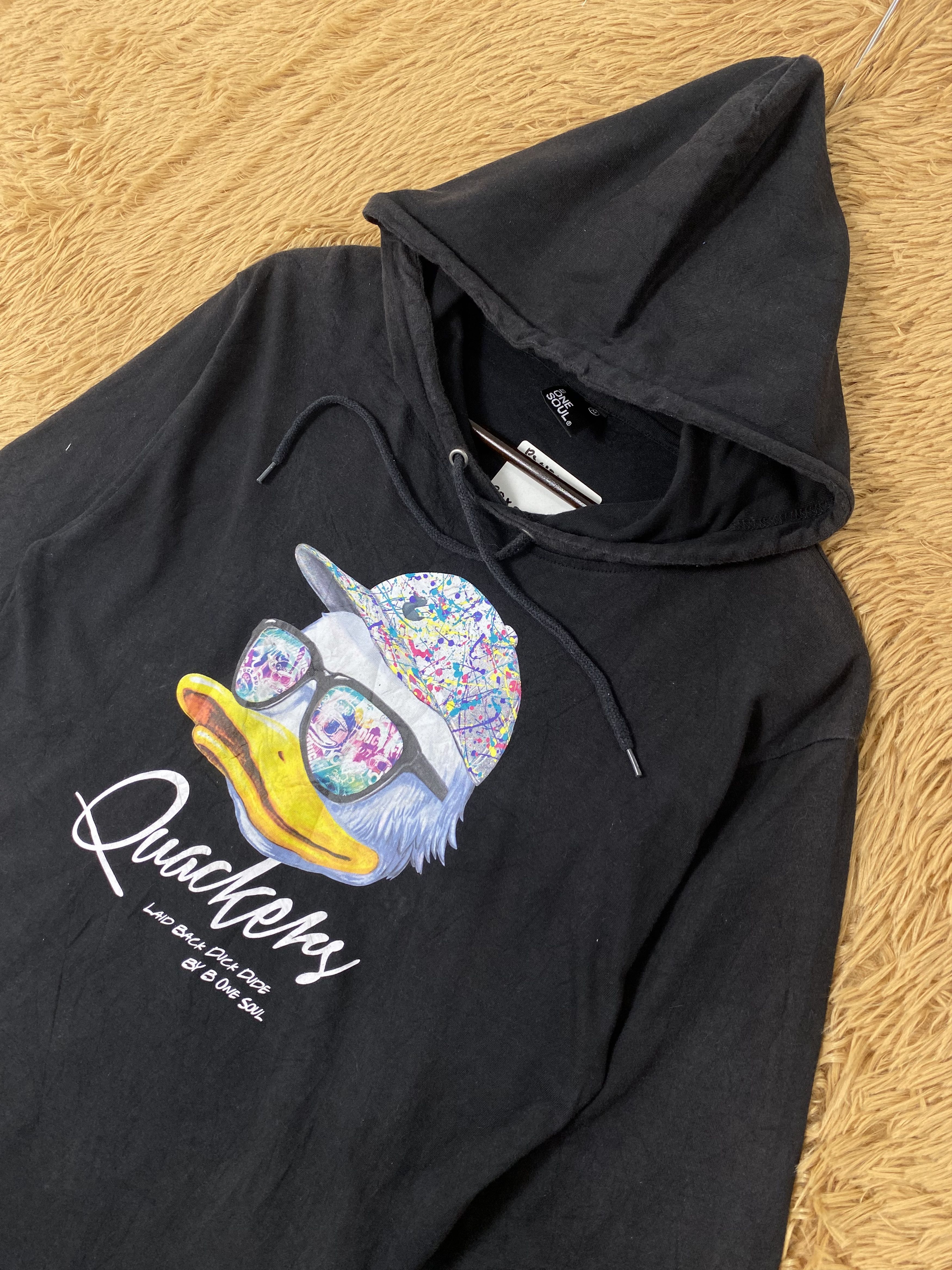 Japanese Brand Vintage B One Soul Duck Dude Hoodies PS0174 Size US M / EU 48-50 / 2 - 2 Thumbnail