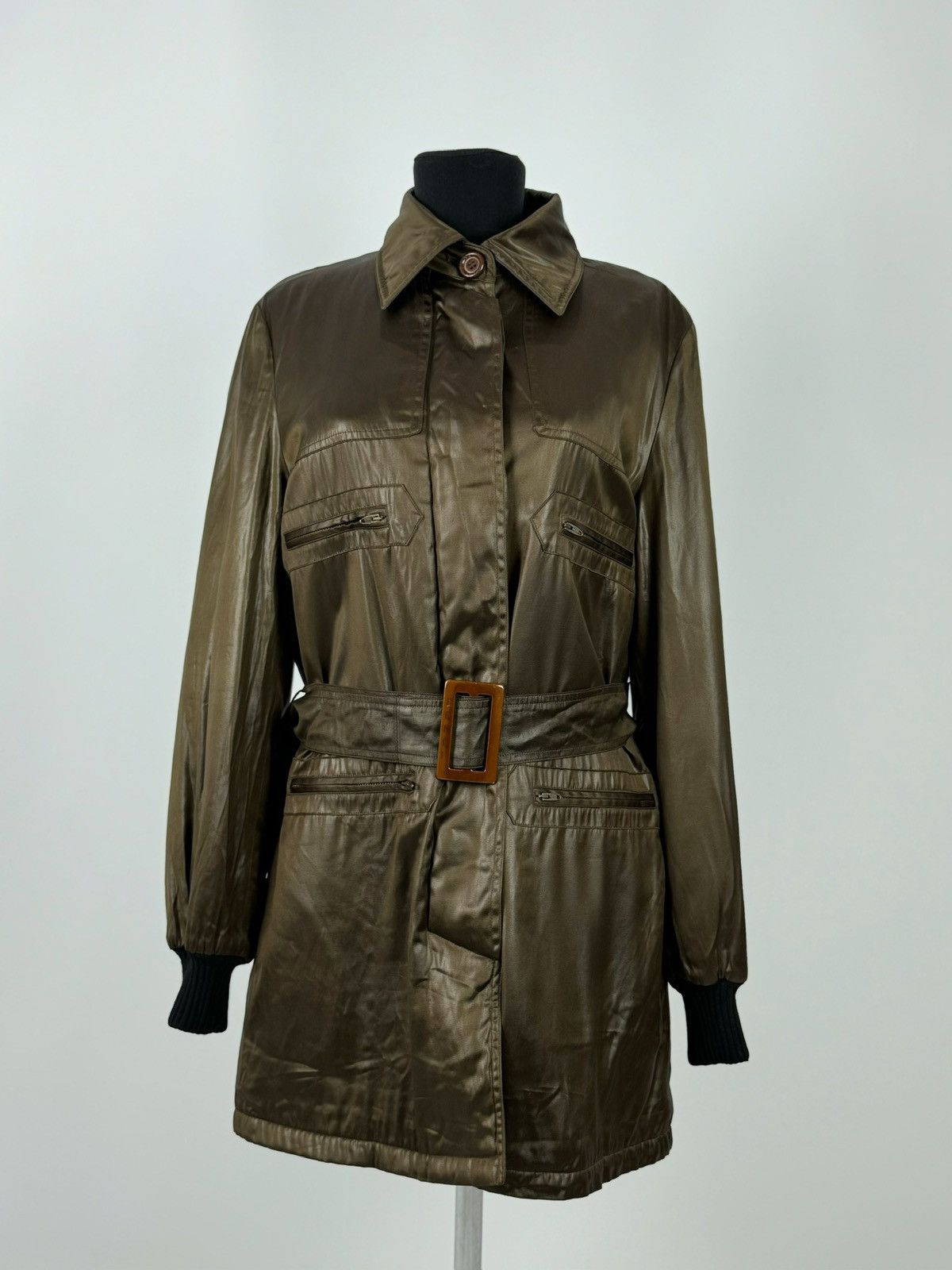 Fendi 1990’s Vintage Fendi 365 Midi Coat Made in Italy Size M / US 6-8 / IT 42-44 - 1 Thumbnail