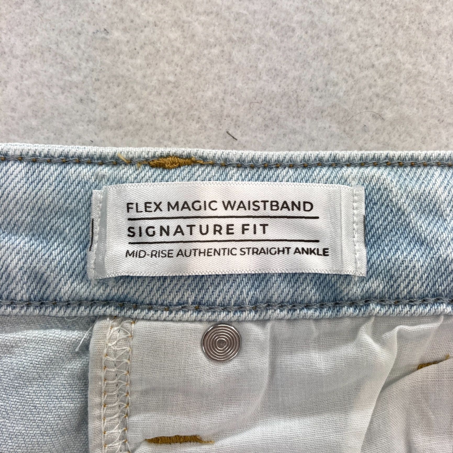 Vintage Lane Bryant Jeans Women’s Plus 24L Signature Fit Straight Ankle Light Blue Denim Size 24 Plus Jeans Denim Straight 5-Pocket Size 42" / US 20 - 7 Thumbnail