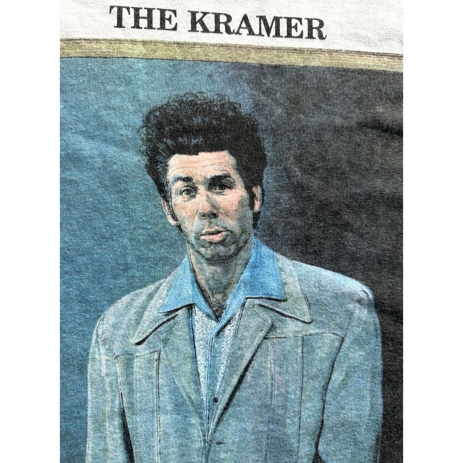 Delta VINTAGE 90S SEINFELD TV SHOW THE KRAMER GRAPHIC SHORT SLEEVE THSIRT MEN XL 1993 Size US 36 / EU 52 - 3 Thumbnail