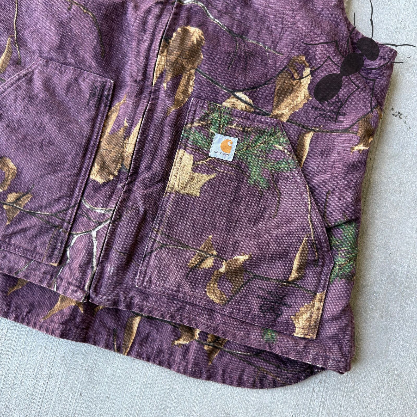 Carhartt × Vintage Vintage Y2K Carhartt WOMENS purple realtree work wear vest Size US L / EU 52-54 / 3 - 2 Thumbnail