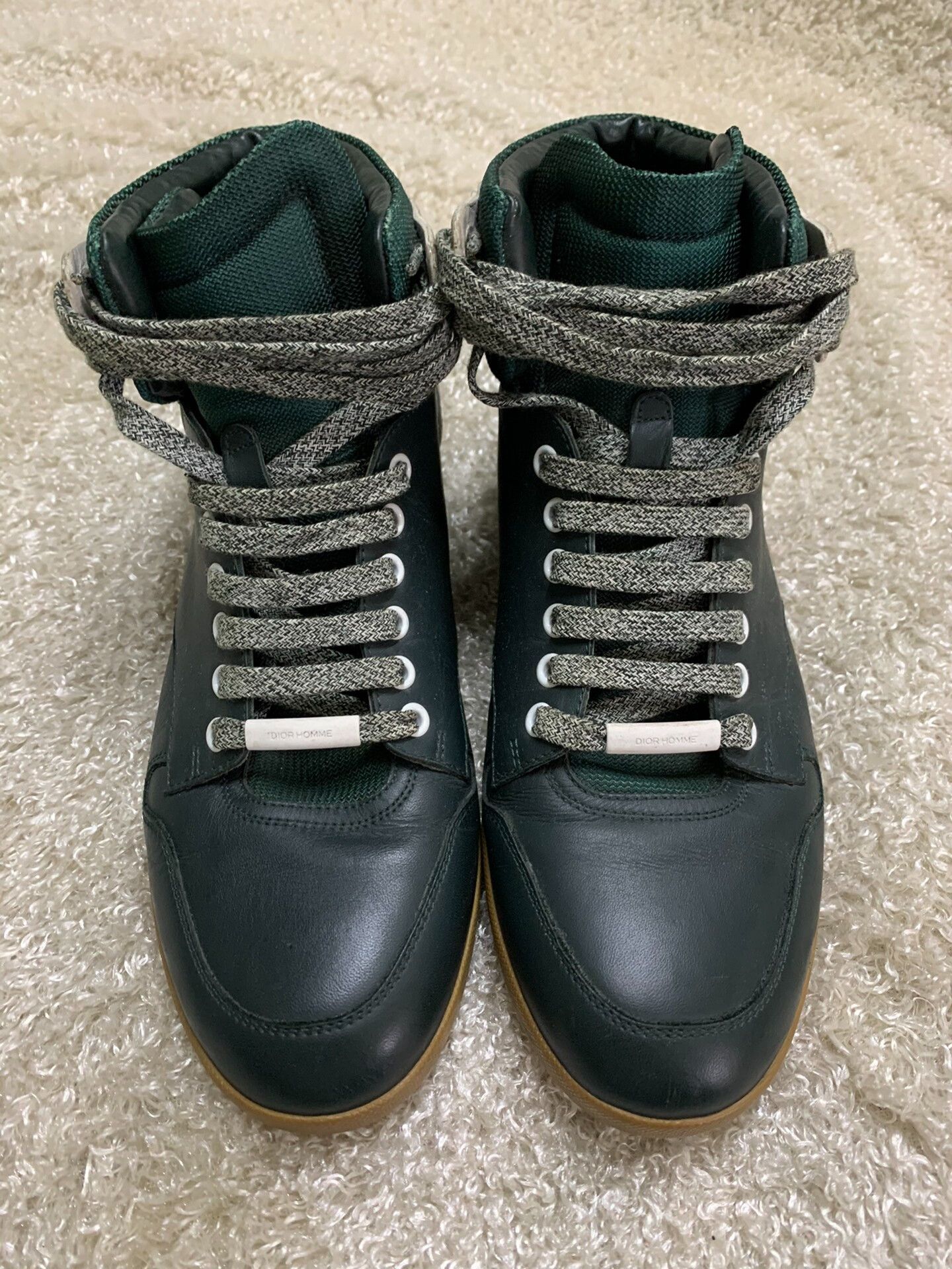 Dior × Hedi Slimane Dior Homme AW04 “VOTC” Zip Up High Top Boxing