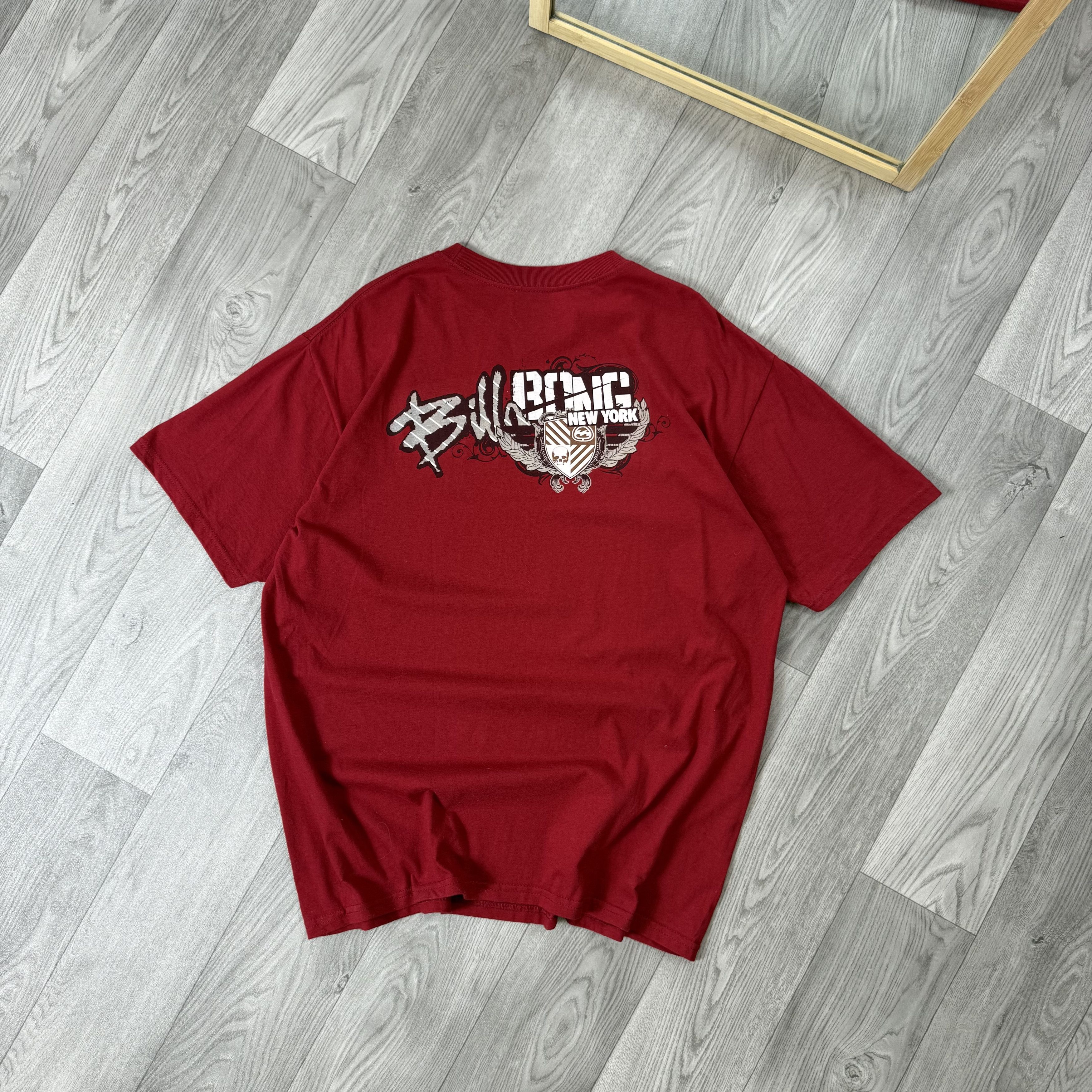 Billabong Vintage Billabong 90s Rare Graphic Surf Red Tee Shirt XL Size US XL / EU 56 / 4 - 10 Thumbnail
