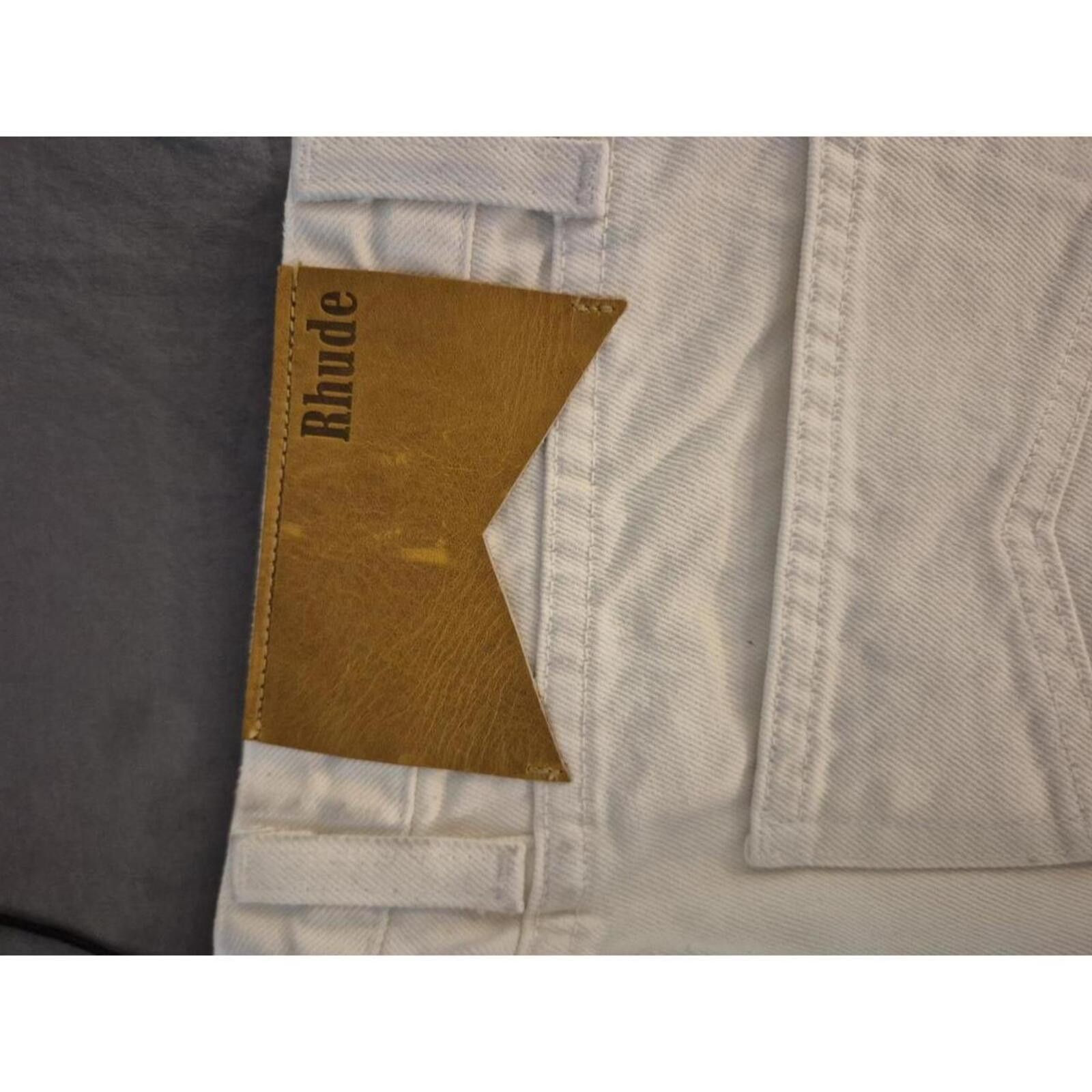 Rhude Rhude White Distressed Denim Jeans Size 29 Size US 29 - 5 Thumbnail