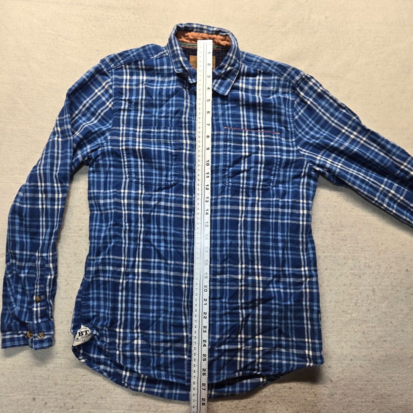 Vintage VINTAGE Boston Traders Flannel Shirt Blue Plaid Long Sleeve Button-Up Men's M Size US M / EU 48-50 / 2 - 6 Thumbnail