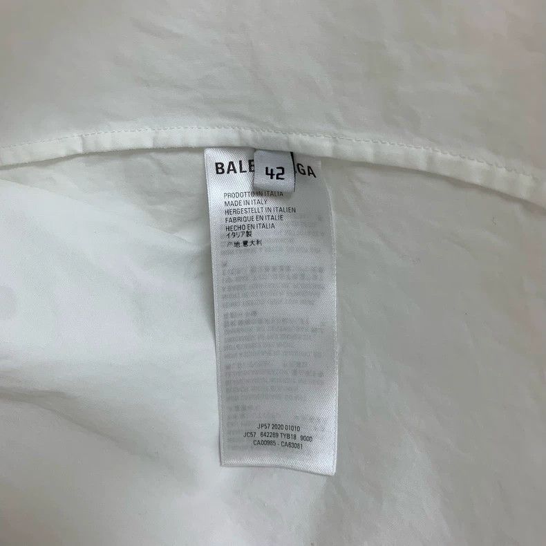 Balenciaga Balenciaga size 42 White Long Sleeve Shirt Size US S / EU 44-46 / 1 - 7 Thumbnail