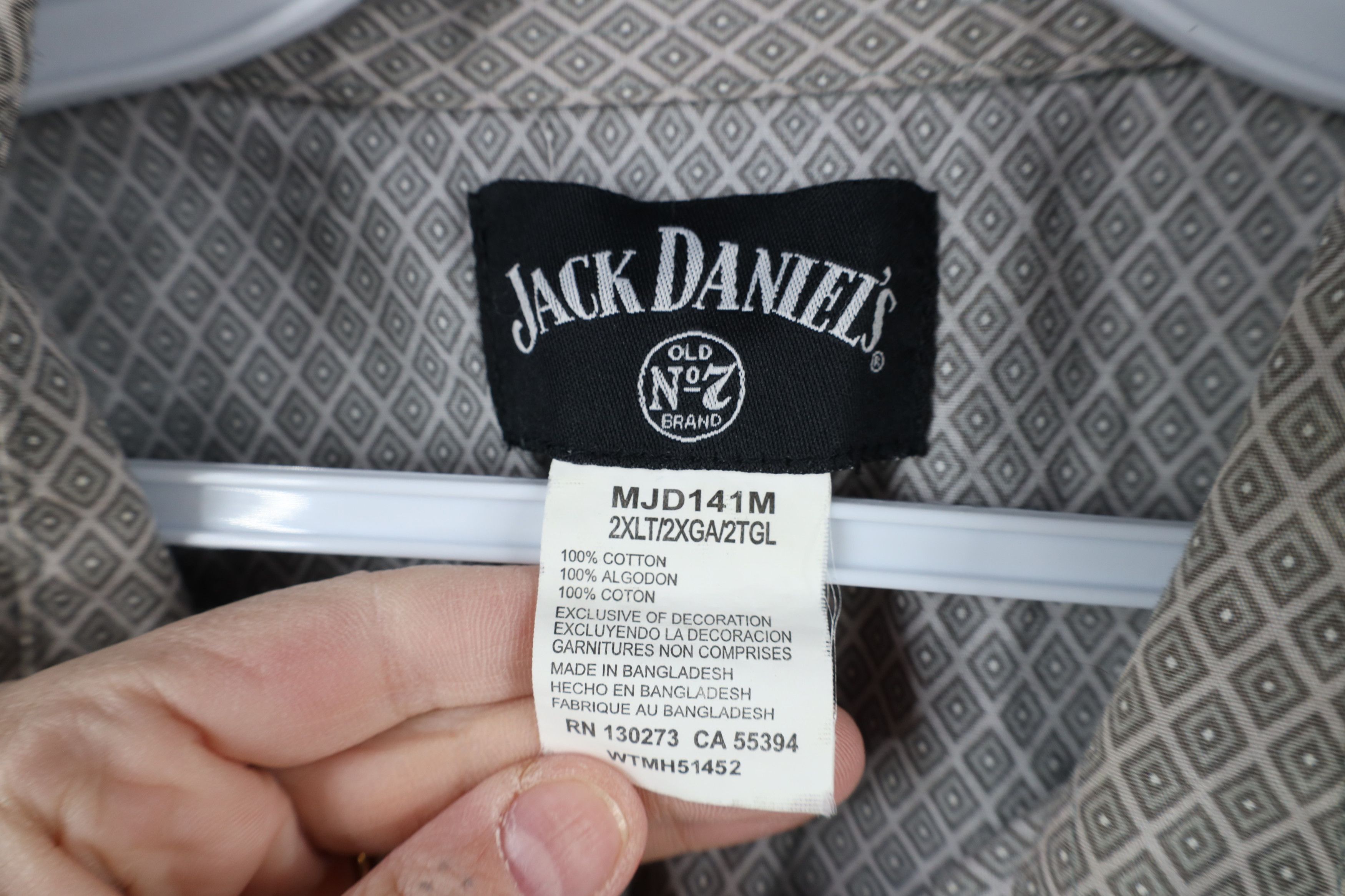 Vintage × Wrangler Vintage Wrangler x Jack Daniels Diamond Snap Button Shirt Size US XXL / EU 58 / 5 - 11 Thumbnail