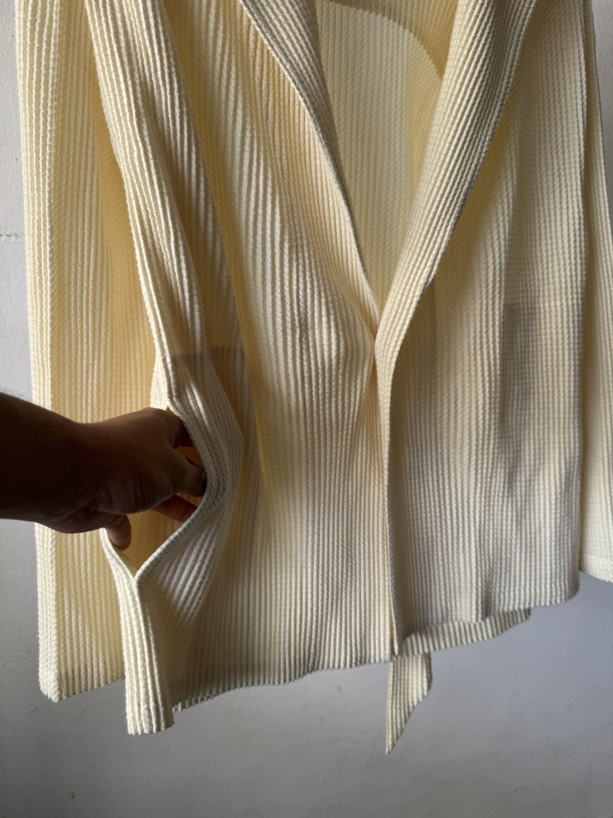 Issey Miyake Issey Miyake Pleated Robe Blazer Size US L / EU 52-54 / 3 - 8 Thumbnail