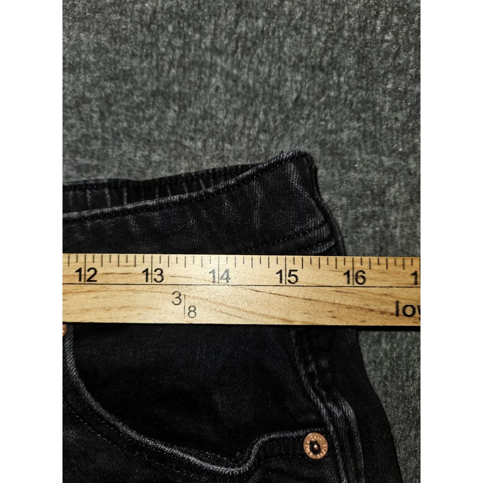 American Eagle Outfitters American Eagle Outfitters Shorts Womens 6 Black Denim Easy Shortie Stretch Cutoff Raw Hem Casual Comfortable Relaxed Fit Size 28" / US 6 / IT 42 - 4 Thumbnail
