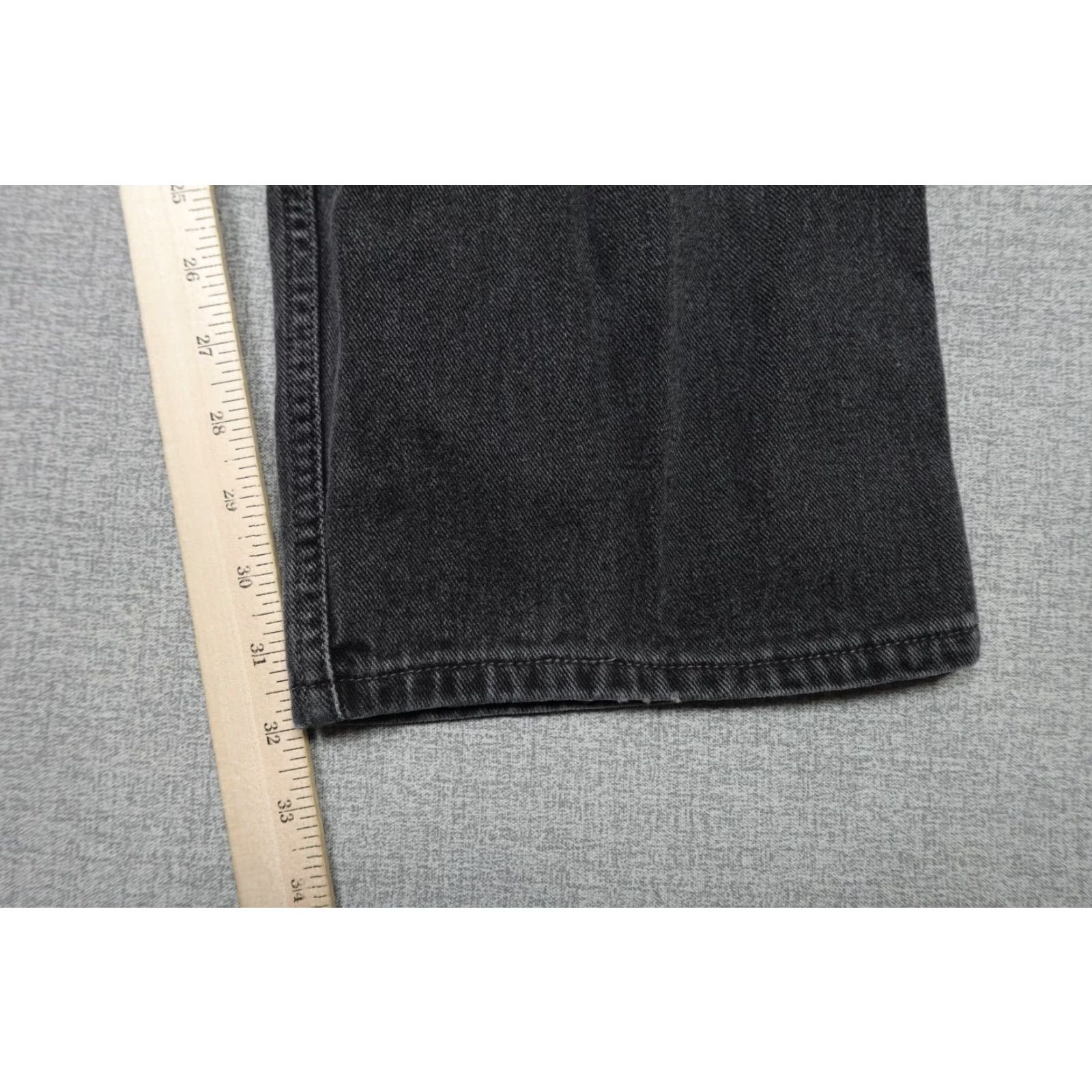 Levi's Levi's 505 Jeans Mens Dark Black Regular Fit 38x32 Denim Zip 5-Pocket Straight Size US 38 / EU 54 - 7 Thumbnail