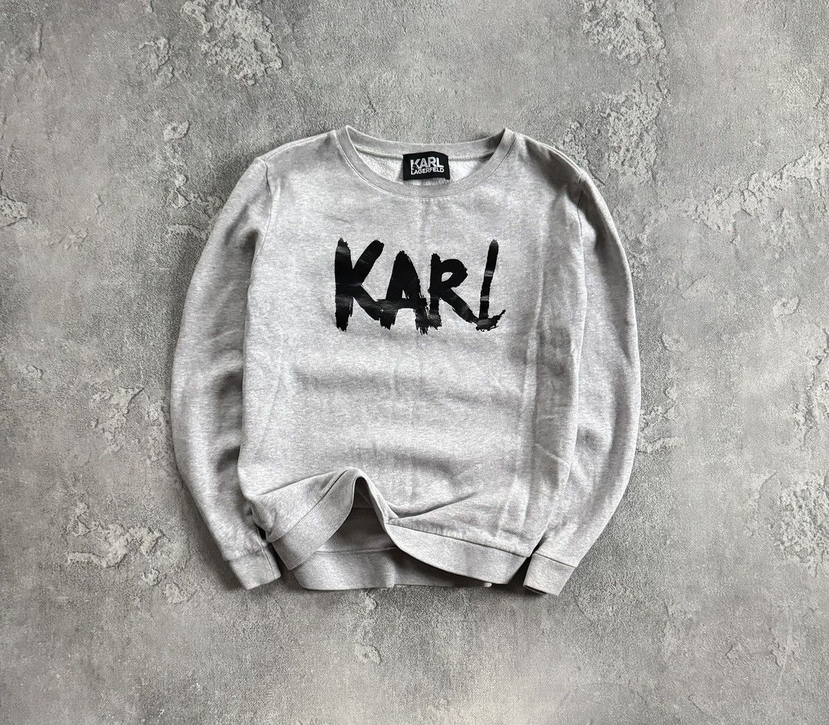 Karl Lagerfeld Karl lagerfeld L big logo sweatshirt jumper pullover casual Size L / US 10 / IT 46 - 1 Thumbnail