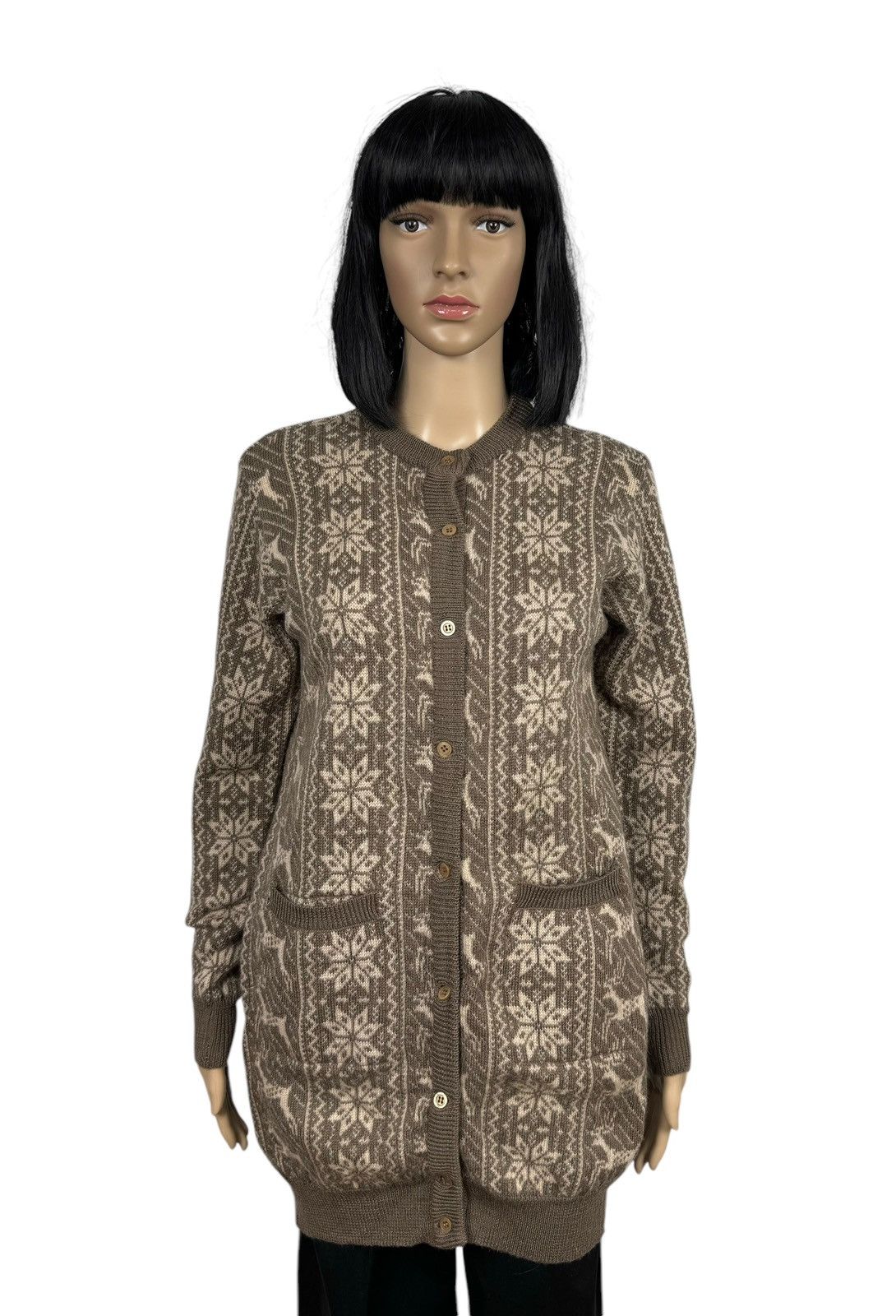 Kenzo × Vintage Kenzo Vintage Shetland Wool Cardigan Hand Knitted Fair Isle Size M / US 6-8 / IT 42-44 - 1 Thumbnail