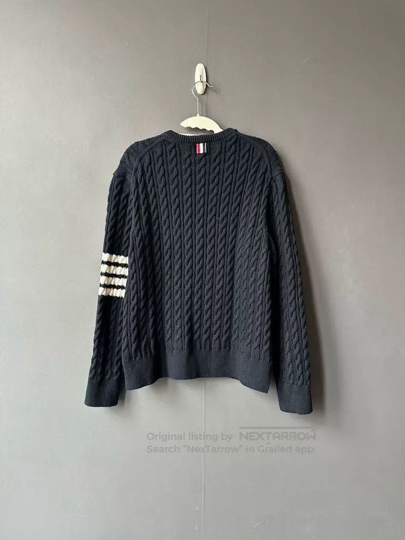 Thom Browne Thom Browne Blue Sweater Size US XL / EU 56 / 4 - 2 Thumbnail