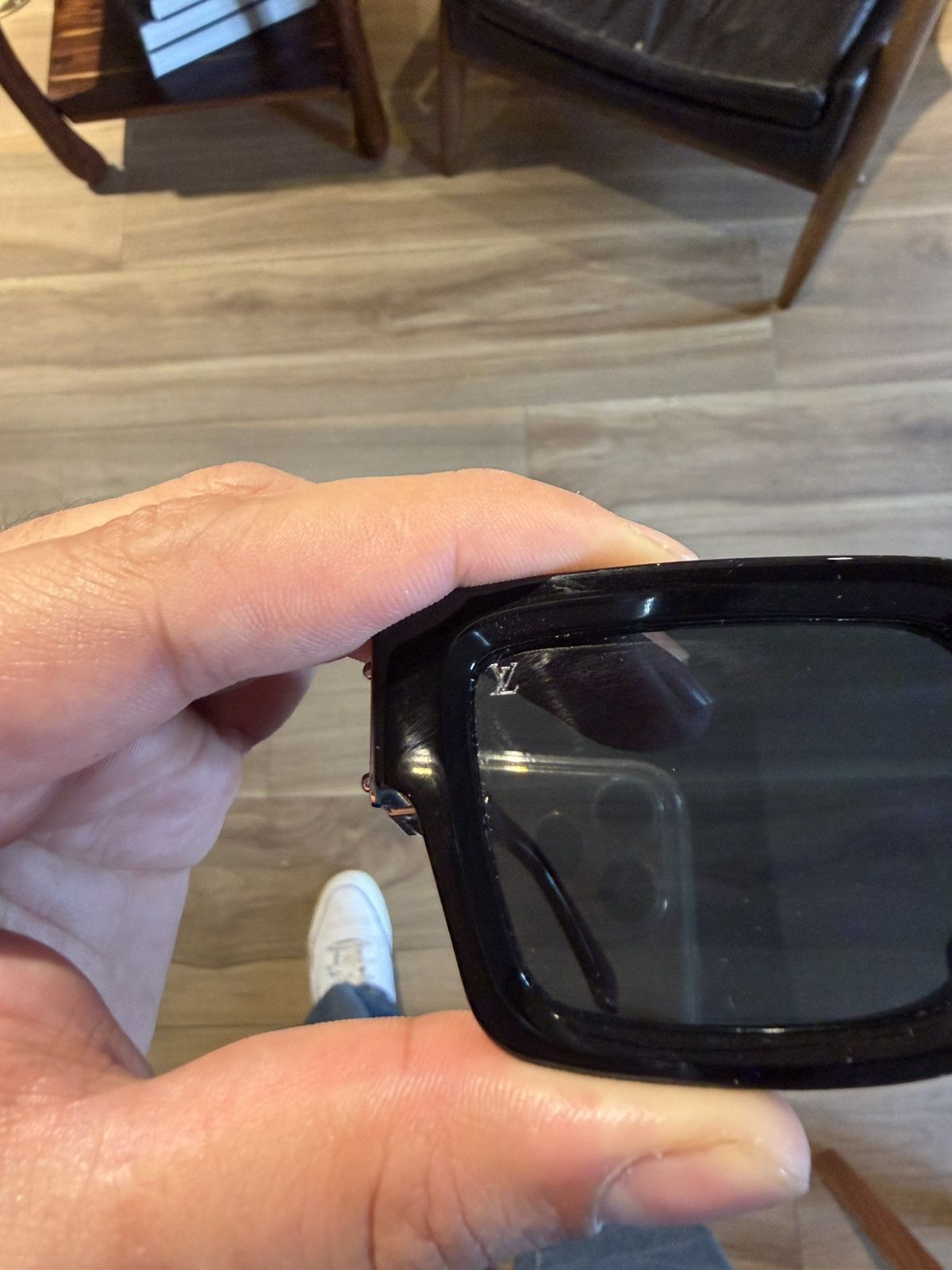 Louis Vuitton Louis Vuitton 1.1 Match Sunglasses - Black / Silver Hardware Size ONE SIZE - 5 Thumbnail
